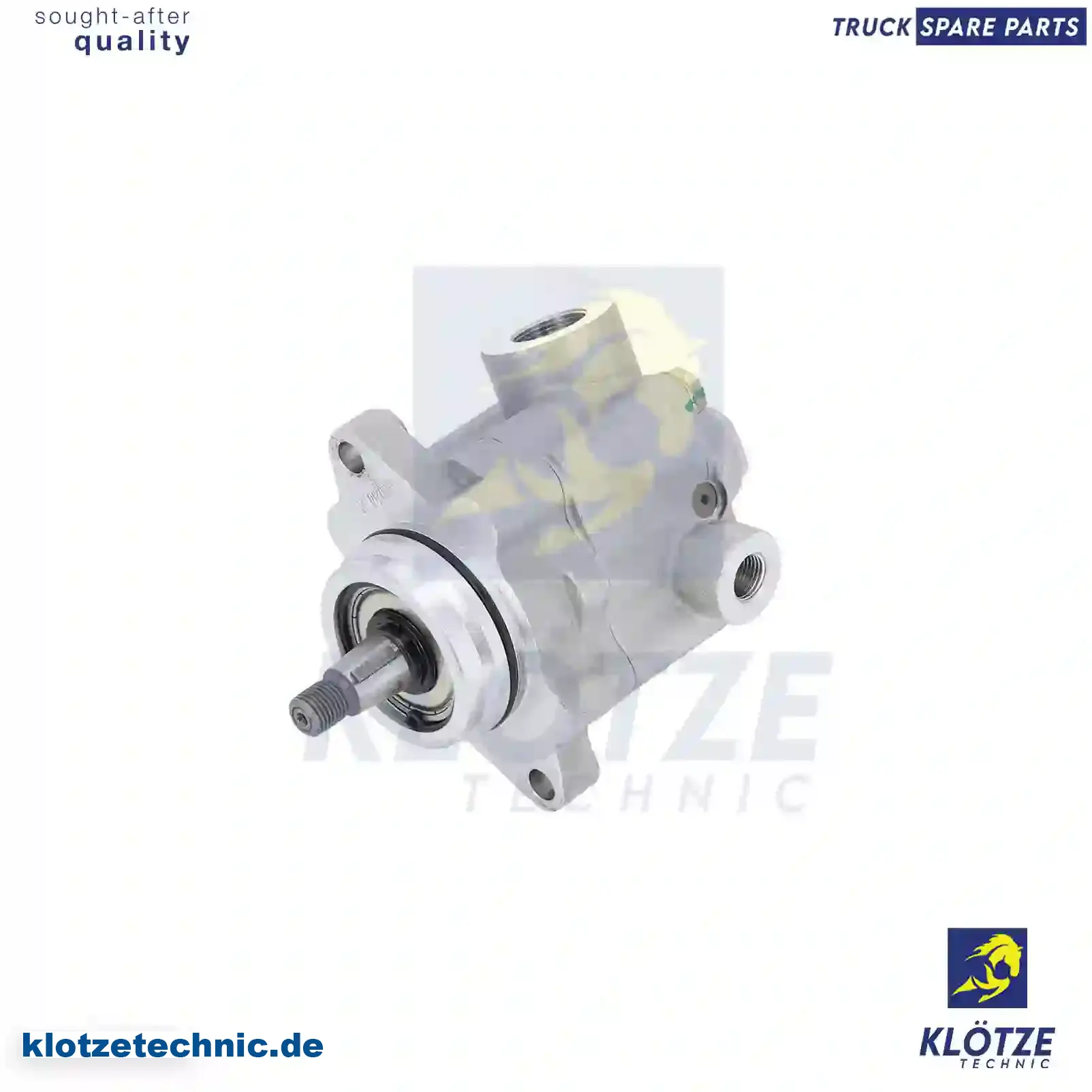 Servo pump, 10571297, 10571430, 10571437, 1332653, 1421628, 1457711, 1571297, 1571437, 2064855, 571297, 571437, ZG40565-0008 || Klötze Technic Automotive Air Brake Systems