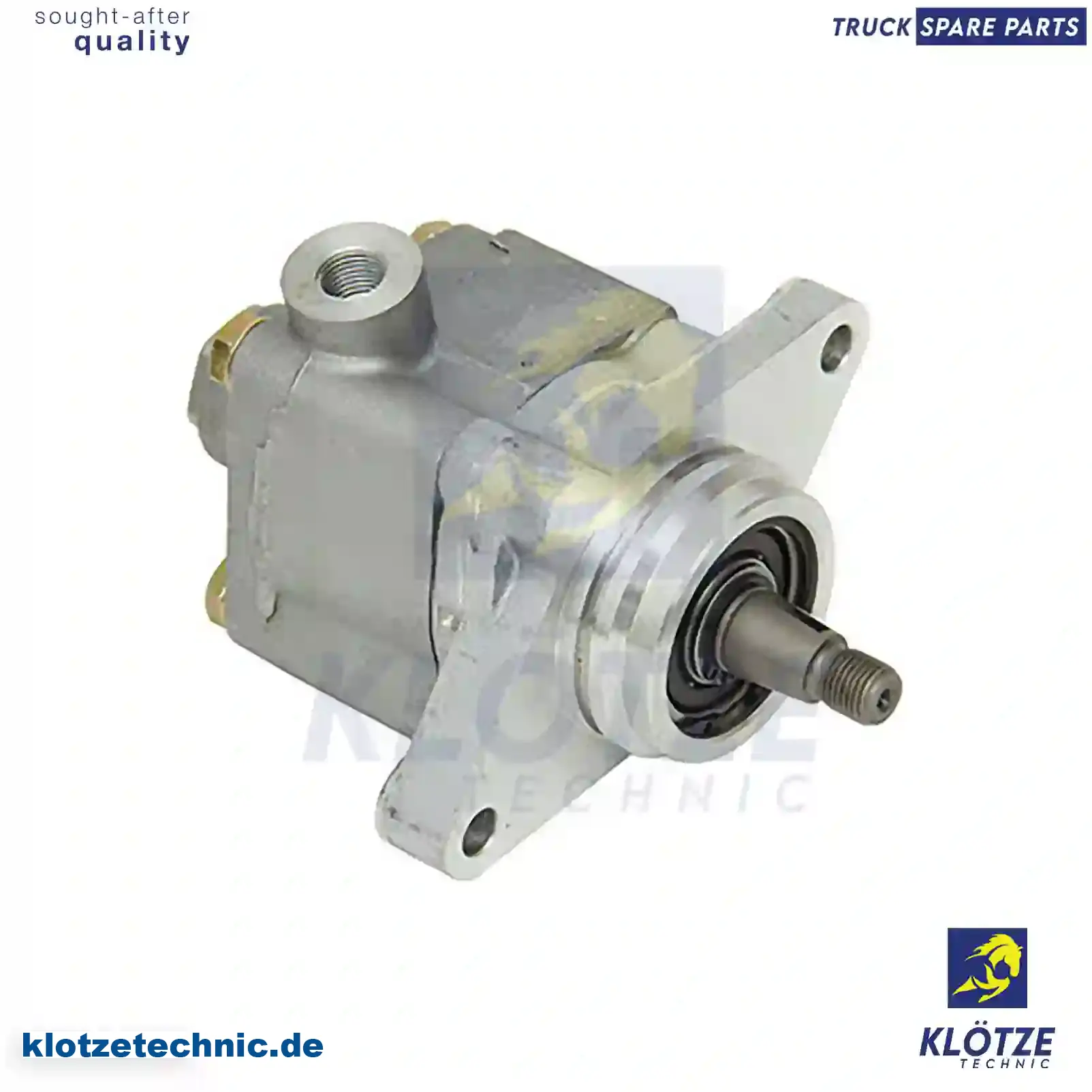 Servo pump, 012632510, 10571382, 10571433, 10571434, 1308495, 1421272, 1457708, 1571382, 1571433, 1571434, 571382, 571433, 571434 || Klötze Technic Automotive Air Brake Systems