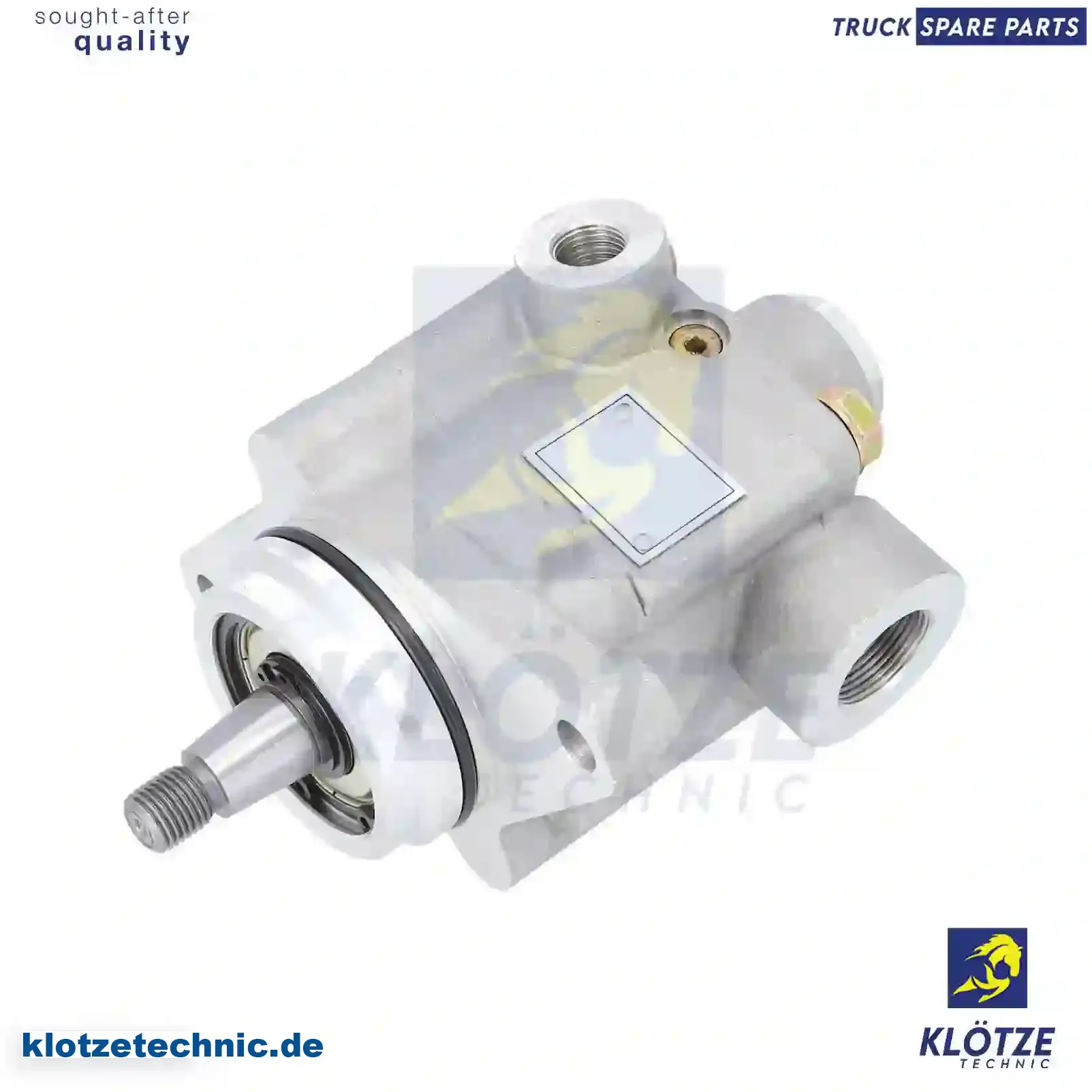 Servo pump, 10571432, 10571435, 1324223, 1421273, 1457709, 1571396, 1571432, 1571435, 571396, 571432, 571435 || Klötze Technic Automotive Air Brake Systems