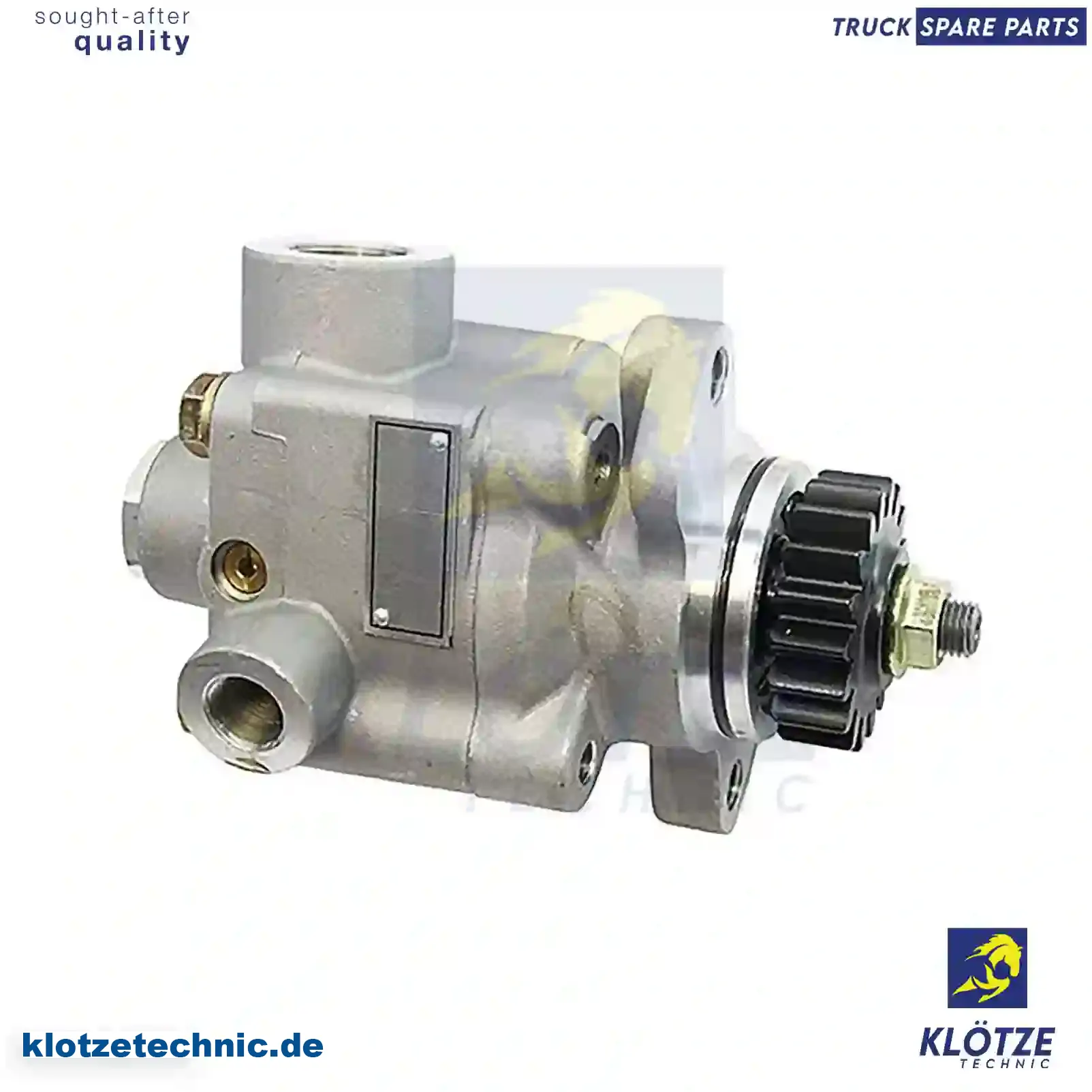 Servo pump, 1375507, 1375507A, 1375507R, ZG40602-0008 || Klötze Technic Automotive Air Brake Systems