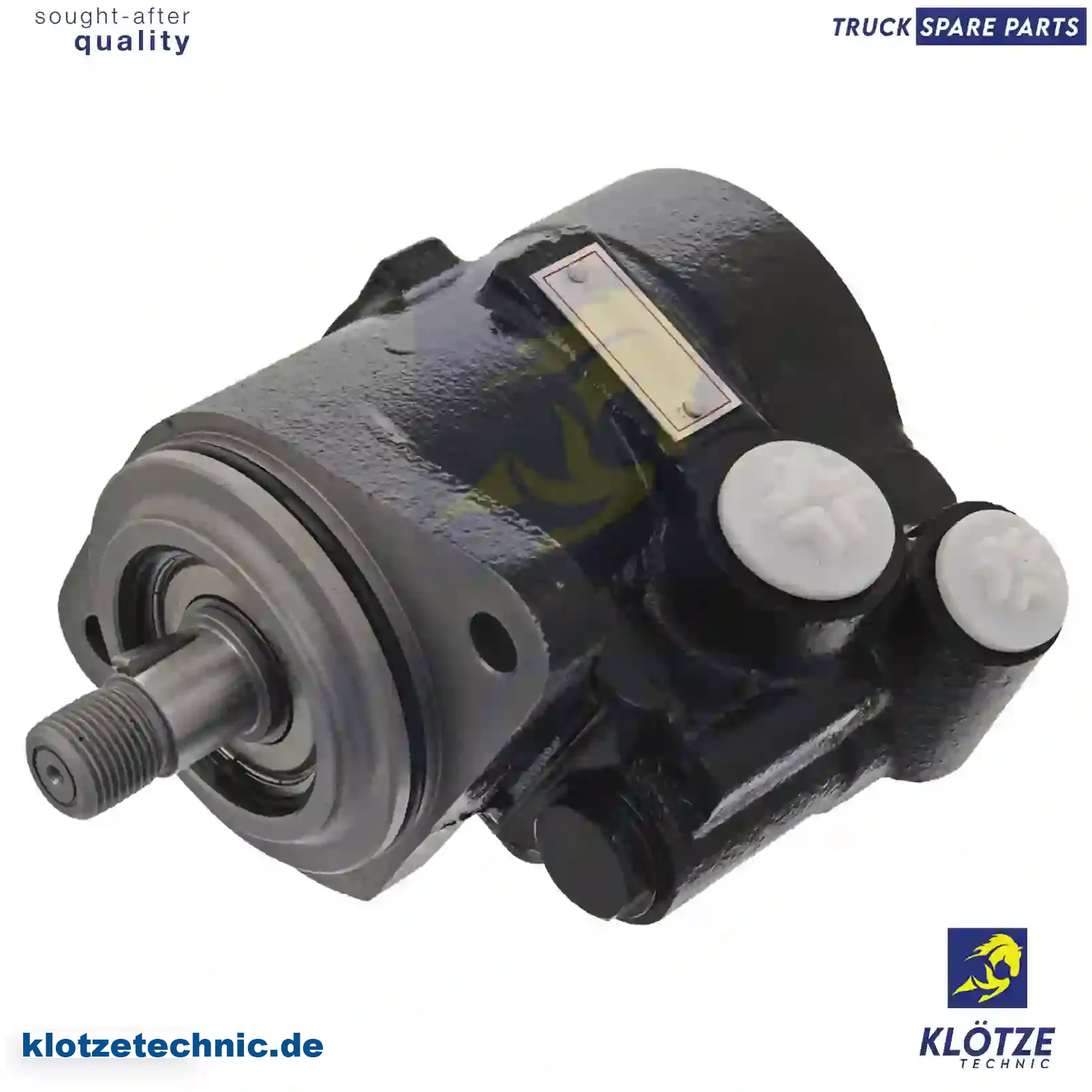 Servo pump, 1589231, 1610367, 5001935, 5003253, 5007935, 5009253, 8124341 || Klötze Technic Automotive Air Brake Systems