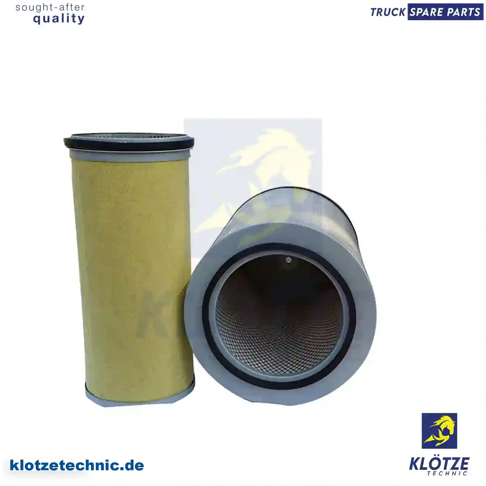 Air filter, inner, 02996157, 2996157, 41214148, 41214149, ZG00904-0008 || Klötze Technic Automotive Air Brake Systems