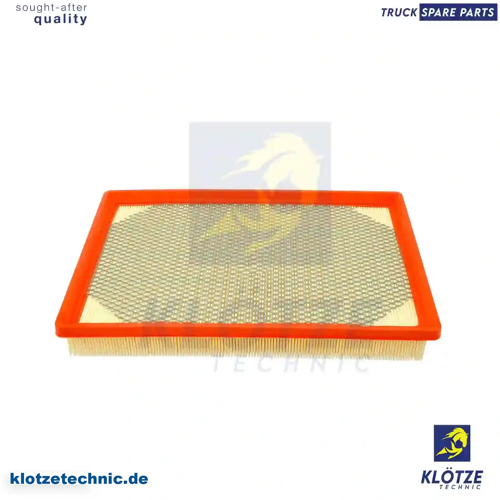 Air filter, 42605731, 93181231, 93190266, 93181231, 16500-00QAL, 16546-00Q0G, 16546-00QAM, 4415430, 4417325, 8200283082, 8200488878 || Klötze Technic Automotive Air Brake Systems