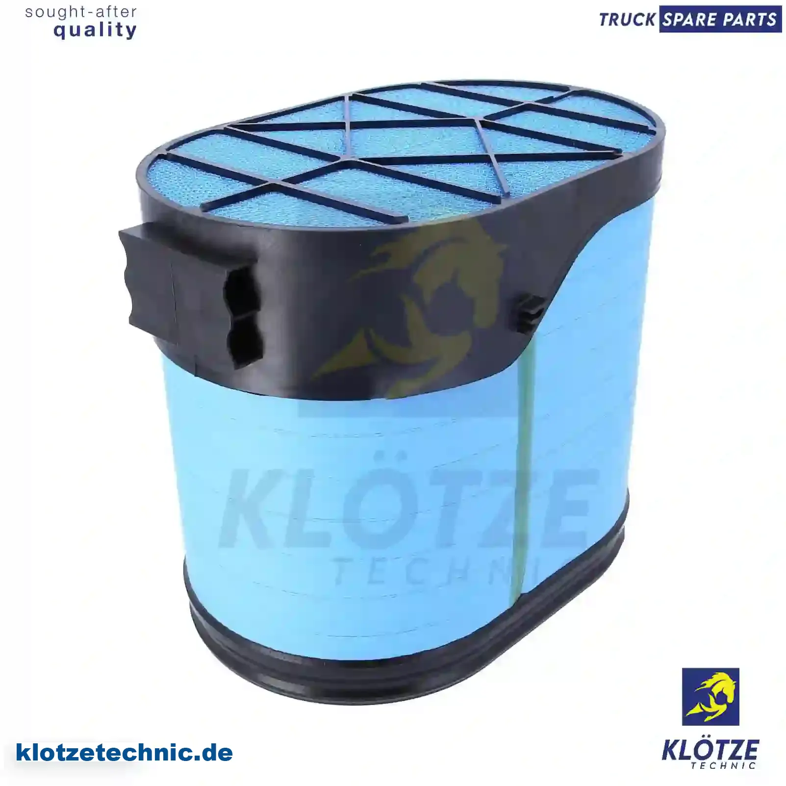 Air filter, N102191, 21020786, 57MD321M, 0040946304, 0040947104, 43863232 || Klötze Technic Automotive Air Brake Systems