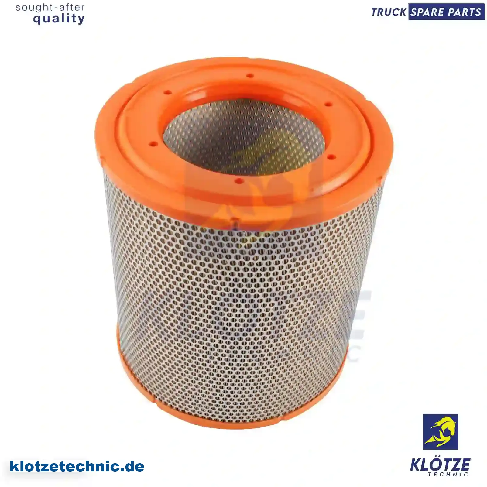 Air filter, 08323427, 5010423885, 5014023885, 5010423885, 5021149064, 8311150192, 83111501920, 8319150192, 83191501920 || Klötze Technic Automotive Air Brake Systems