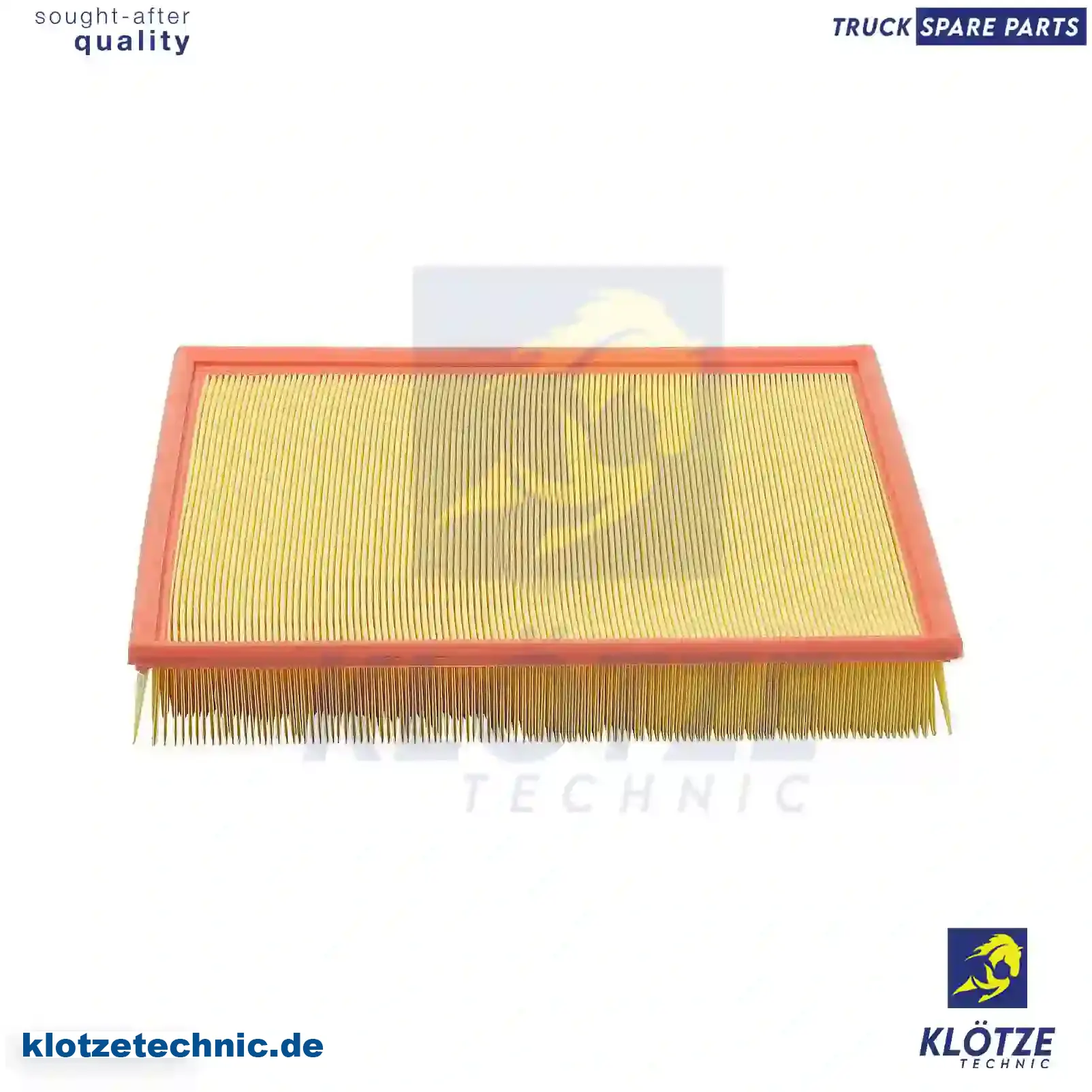 Air filter, 68013676AA, 68066165AA, 68013676AA, 0000902651, 0000903751, 0000905001, 2E0129620B, 2E0129620D, ZG00841-0008 || Klötze Technic Automotive Air Brake Systems