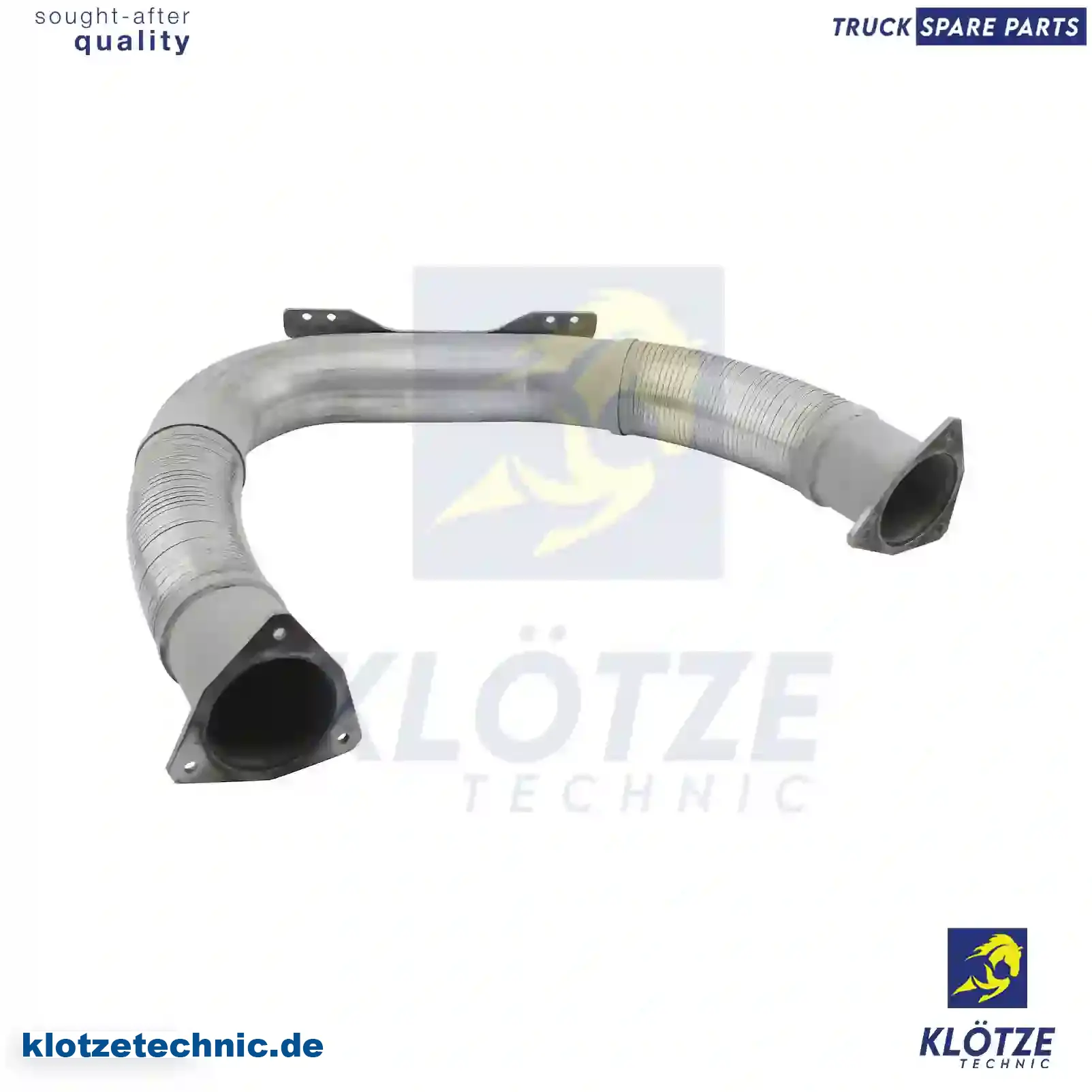 Front exhaust pipe, 0085369, 0093790, 1330160, 85369, 93790 || Klötze Technic Automotive Air Brake Systems