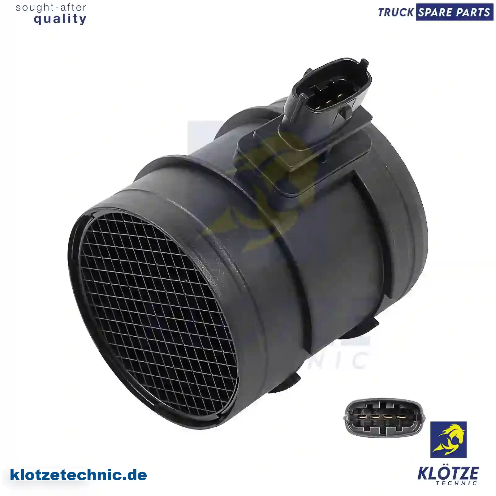 Air mass sensor, complete, 51827033, 55190587, 71789478, 71789479, 71794087, 1192CE, 1192Y9, 51827033, 55190587, 51827033, 55190587, 55219169, 71789478, 71794087, 55219169, 55190587, 504136035, 69503670, 51827033, 55190587, 71789478, 71794087, 1192CE, 1192Y9, 55190587 || Klötze Technic Automotive Air Brake Systems