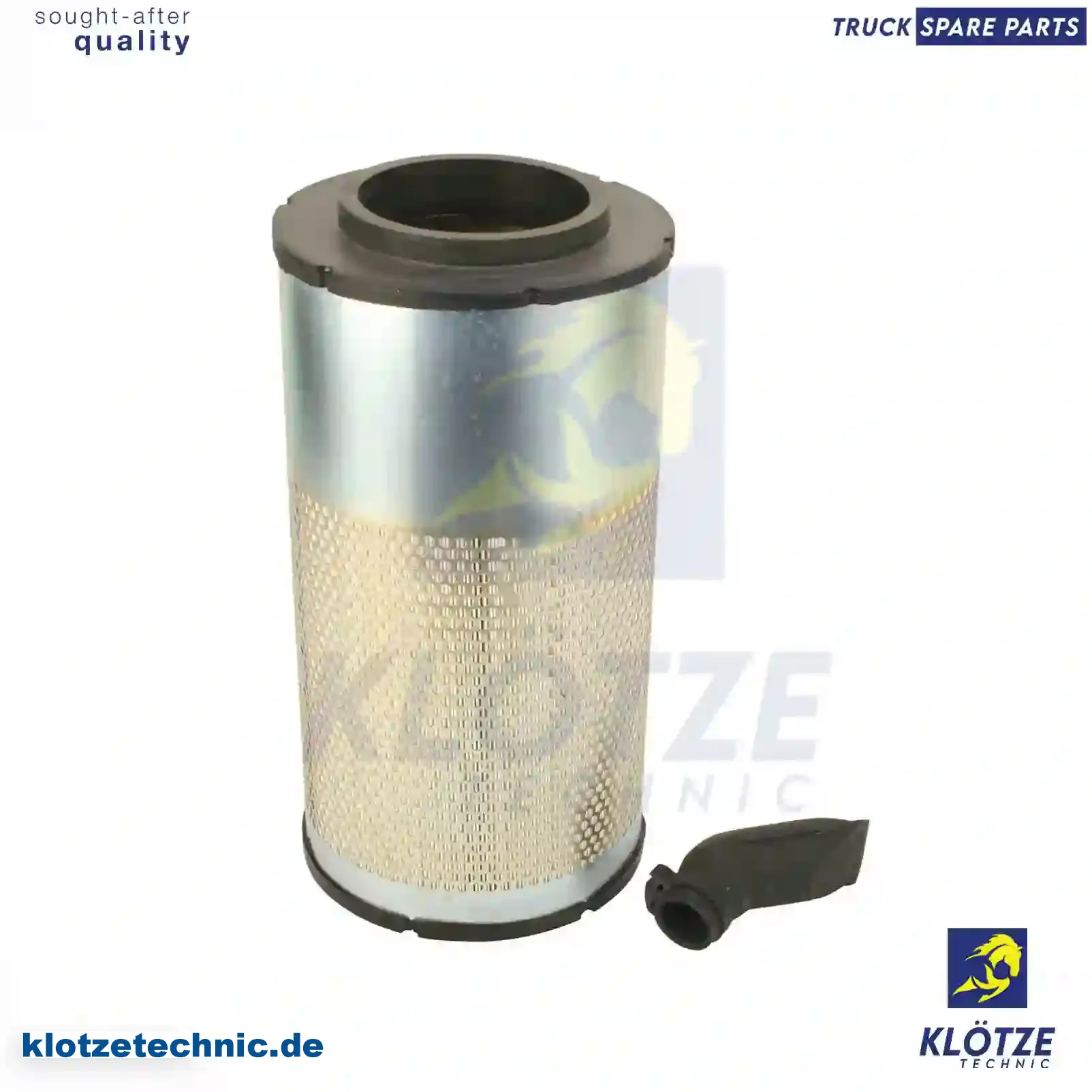 Air filter, complete with rubber valve, 1433697, 1529697, 1644641, 1668000, 1672464, APUC944, K1668000PAC, ZG00869-0008 || Klötze Technic Automotive Air Brake Systems