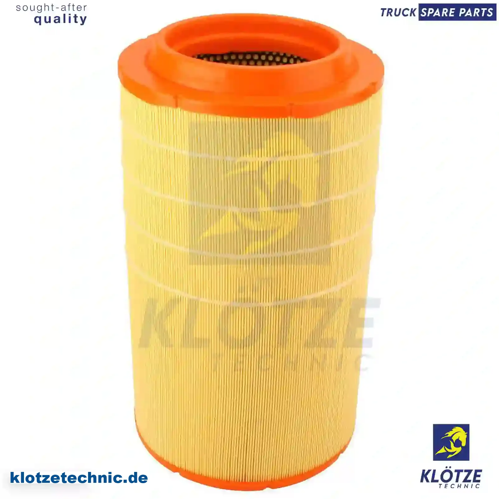 Air filter, flame retardant, 1363024, 1371779, 1529632, 1532482, 1638004, 1640921, 1656513, 1657523, 1933740, 7424993636 || Klötze Technic Automotive Air Brake Systems