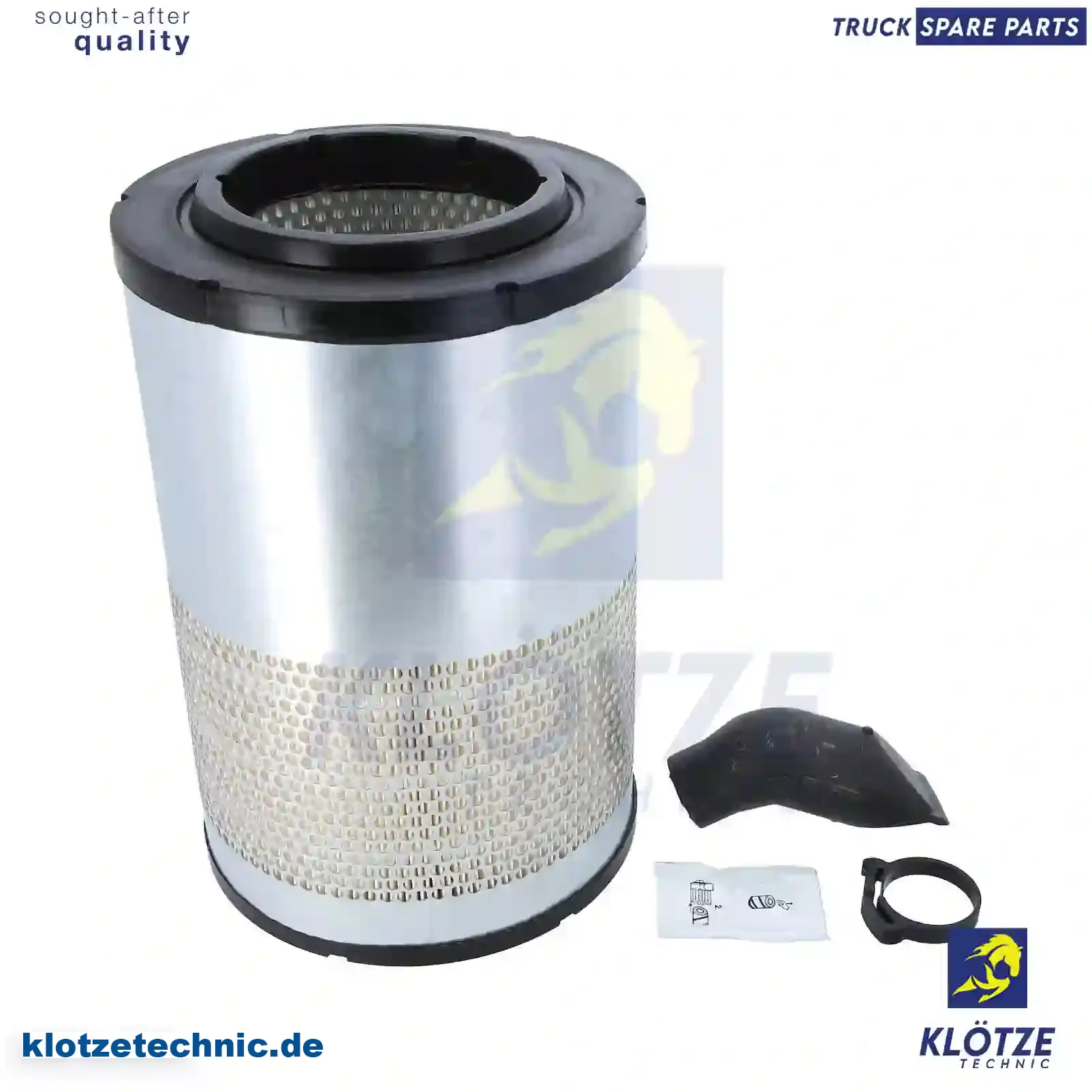 Air filter, 1433690, 1529698, 1644642, 1647999, 1667999, 1672463, ZG00852-0008 || Klötze Technic Automotive Air Brake Systems