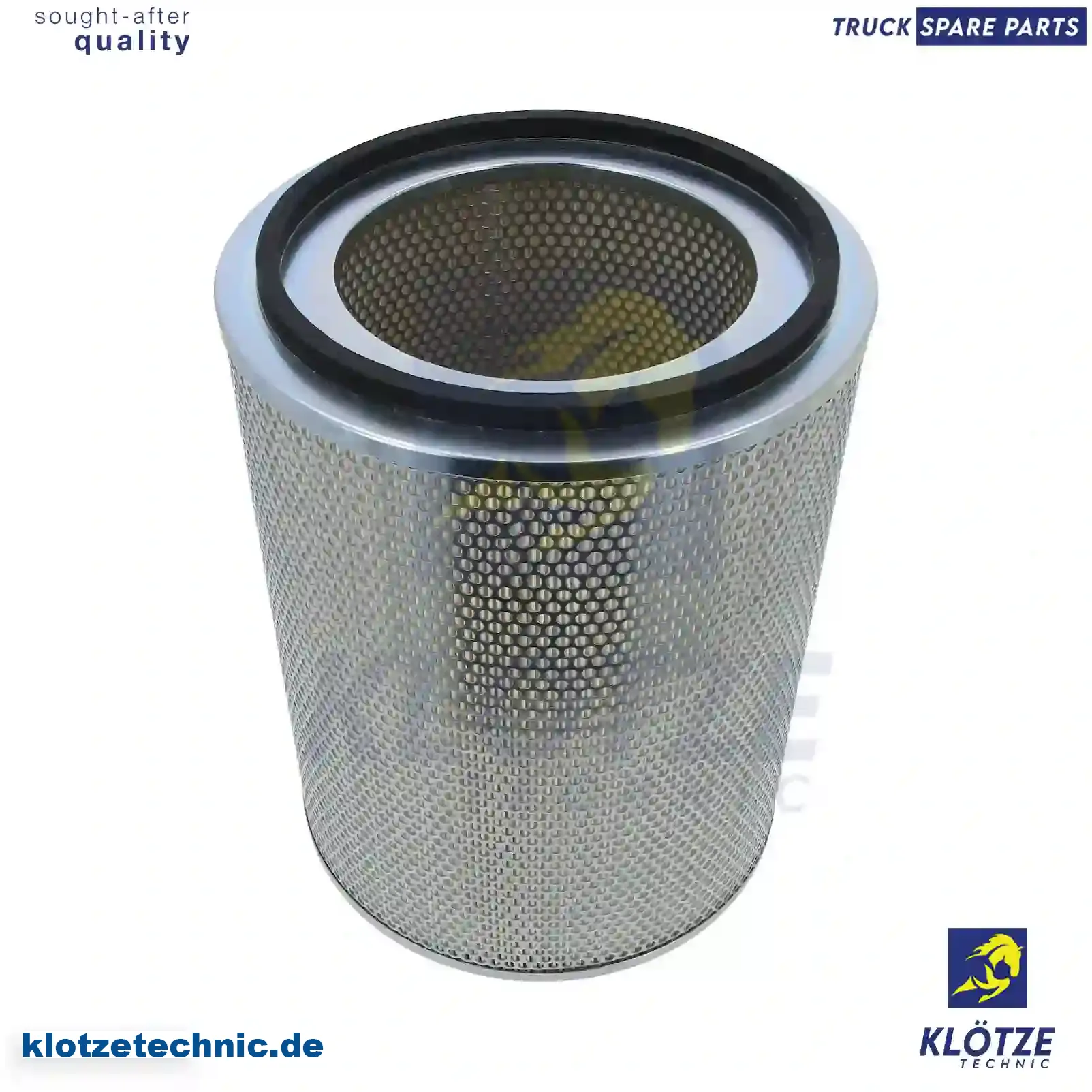 Air filter, Y05770312, 503135272, 5001020327, 7411394, EL3462, FA1566, 5001010800, 5010064119, 5010064371, 5010094094, 5010094154, 5010305203 || Klötze Technic Automotive Air Brake Systems