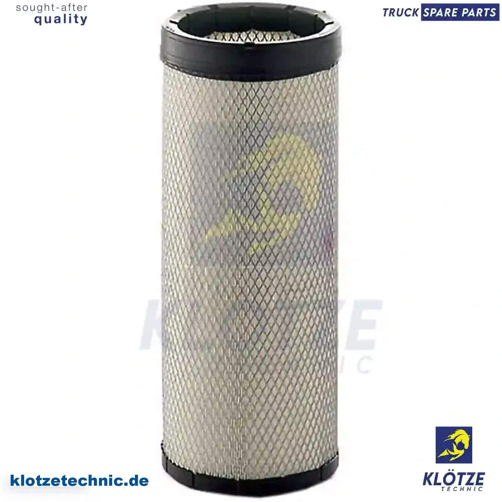 Air filter, inner, 5010317187, 20732728, , || Klötze Technic Automotive Air Brake Systems