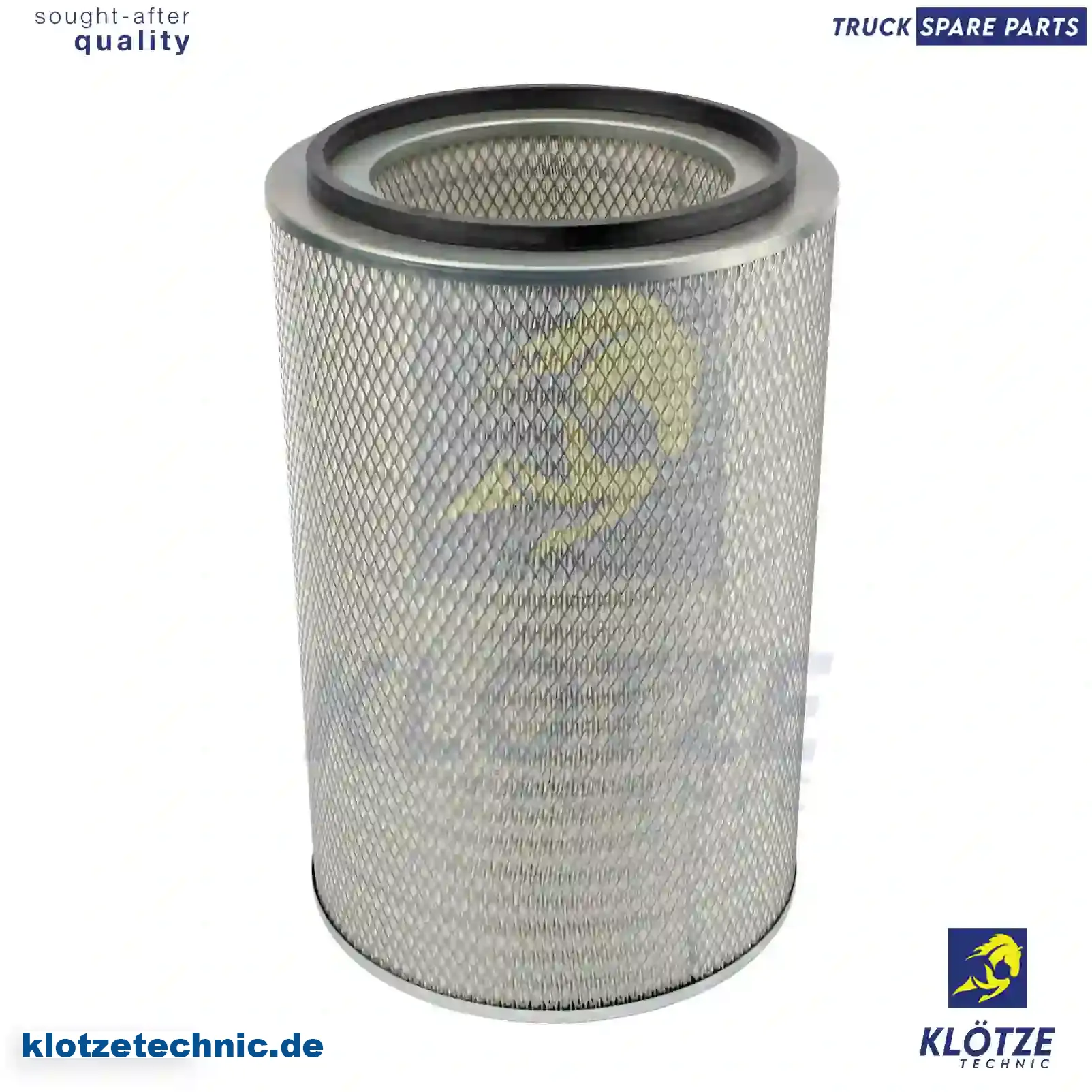 Air filter, 76054481, Y05764903, Y05772211, 89002763, 5001834600, 5001837981, 5010066304, 5010317060, 7485129568, 7701363755, CV9685, 1293400401, ZG00856-0008 || Klötze Technic Automotive Air Brake Systems