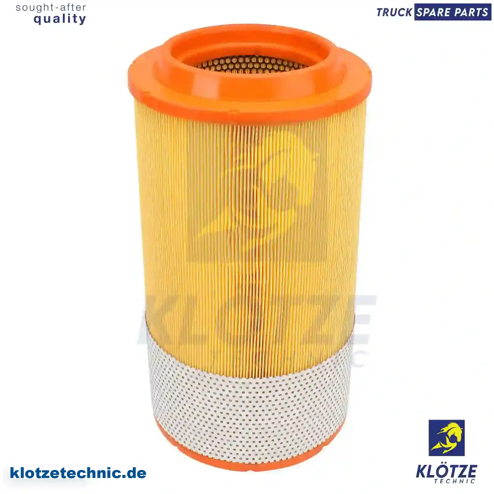 Air filter, flame retardant, 2V5121027, 81083030052, 81084050016, 81084050020, 81084050021, 81084050033, 82084050016, 82084050020, 82084050021, 5021188016, 2V5121027, 2V5129954, ZG00878-0008 || Klötze Technic Automotive Air Brake Systems