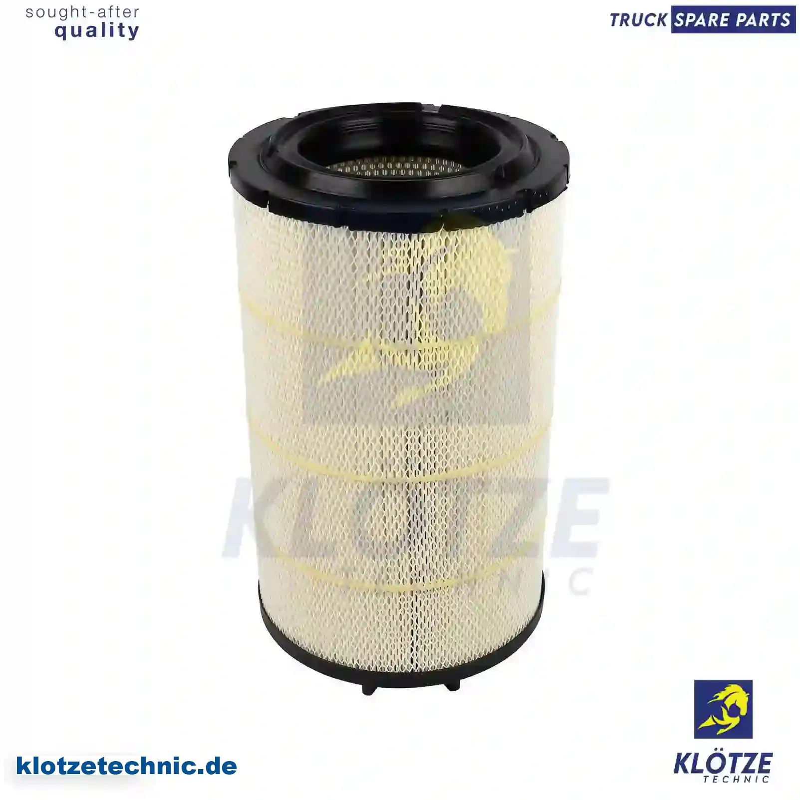 Air filter, flame retardant, 1728817, 1869992, 1869994, ZG00873-0008 || Klötze Technic Automotive Air Brake Systems