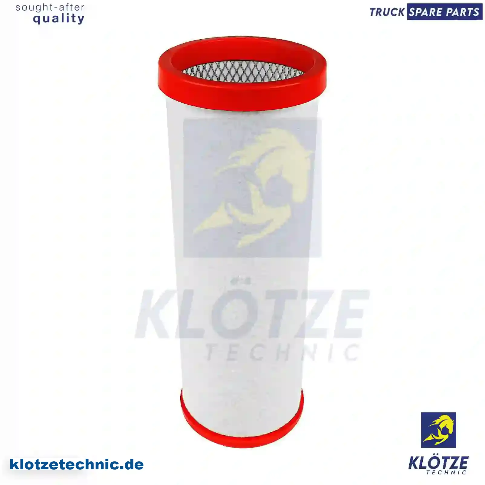 Air filter, inner, 1377200, 1872154, ZG00892-0008, || Klötze Technic Automotive Air Brake Systems