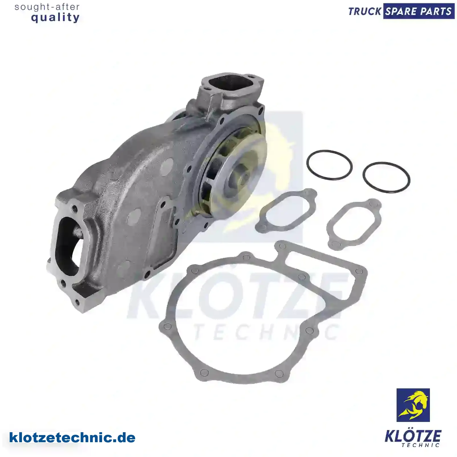 Water pump, 5412001001, 5412010101, 5422000601, 542200060180, 5422001601, 542200160180, 5422002001, 542200200180, 5422010401 || Klötze Technic Automotive Air Brake Systems