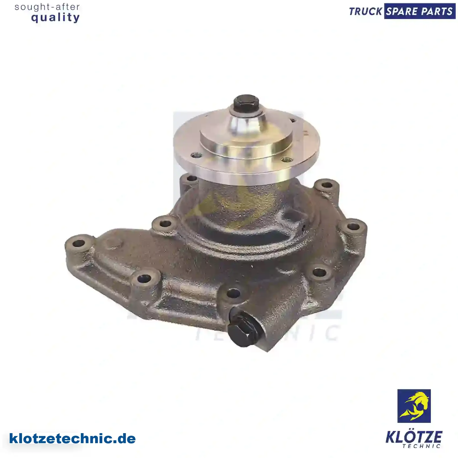 Water pump, 0682271, 0682958, 681460, 682271, 682271A, 682271R, 682958, 682958A, 682958R, ZG00738-0008 || Klötze Technic Automotive Air Brake Systems