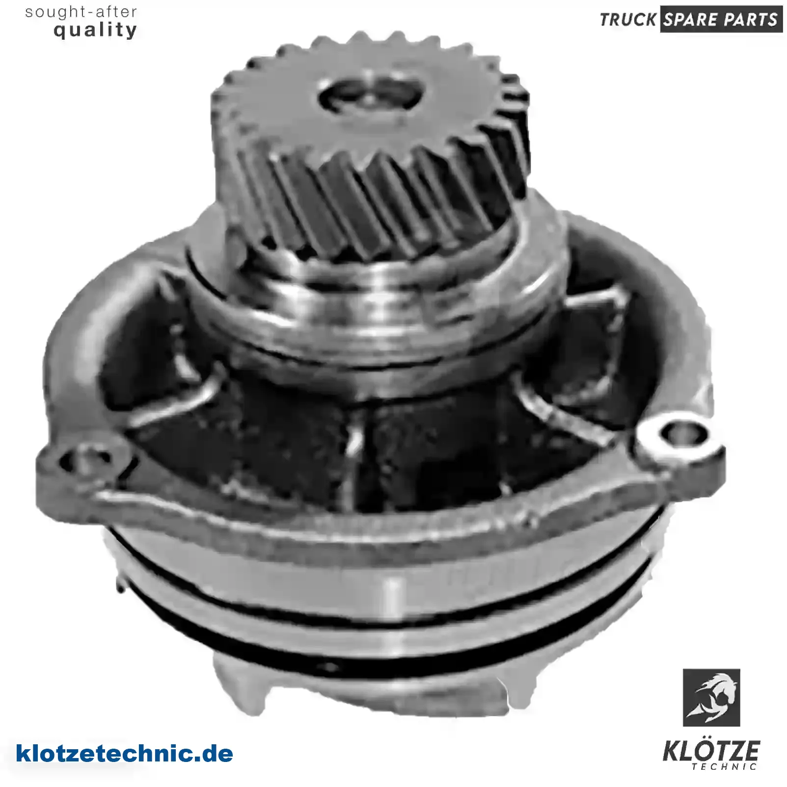 Water pump, 500350798, 500350798, 500361227, 61318938, 61321400, 93190284, 500350798, 93190284, VKPC7002, 500350798, 93190284 || Klötze Technic Automotive Air Brake Systems