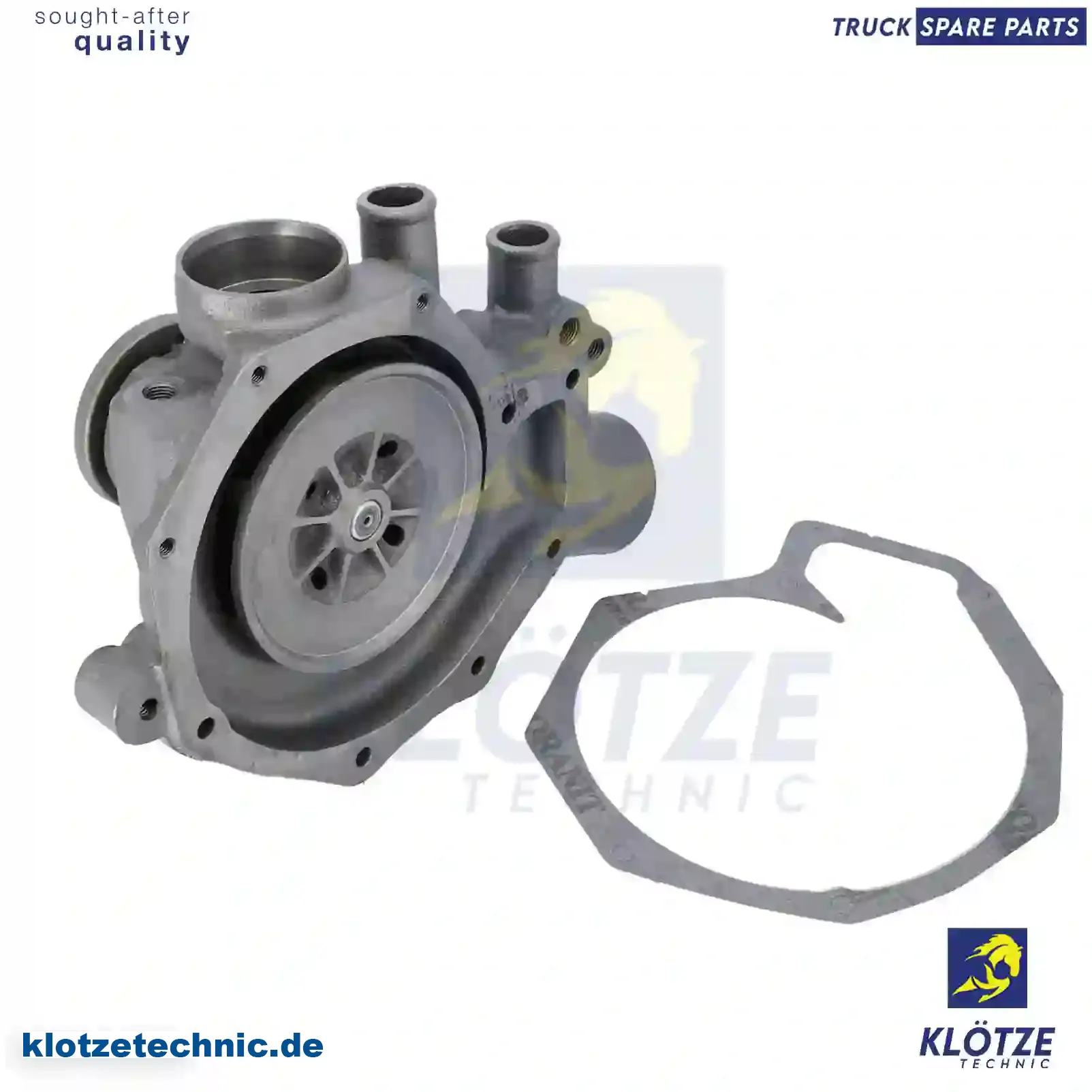 Water pump, 0683225, 0683225R, 0683586, 1262583S, 1262683, 1609871, 1609871A, 1609871R, 683225, 683225A, 683225R, 683386, 683586, 683586A, 683586R, ZG00734-0008 || Klötze Technic Automotive Air Brake Systems