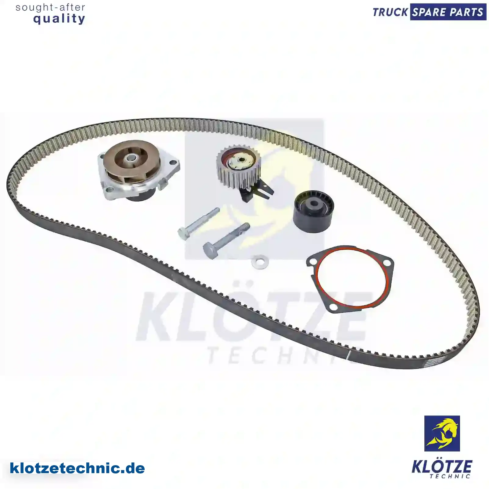 Timing belt kit, with water pump, 71771579 || Klötze Technic Automotive Air Brake Systems