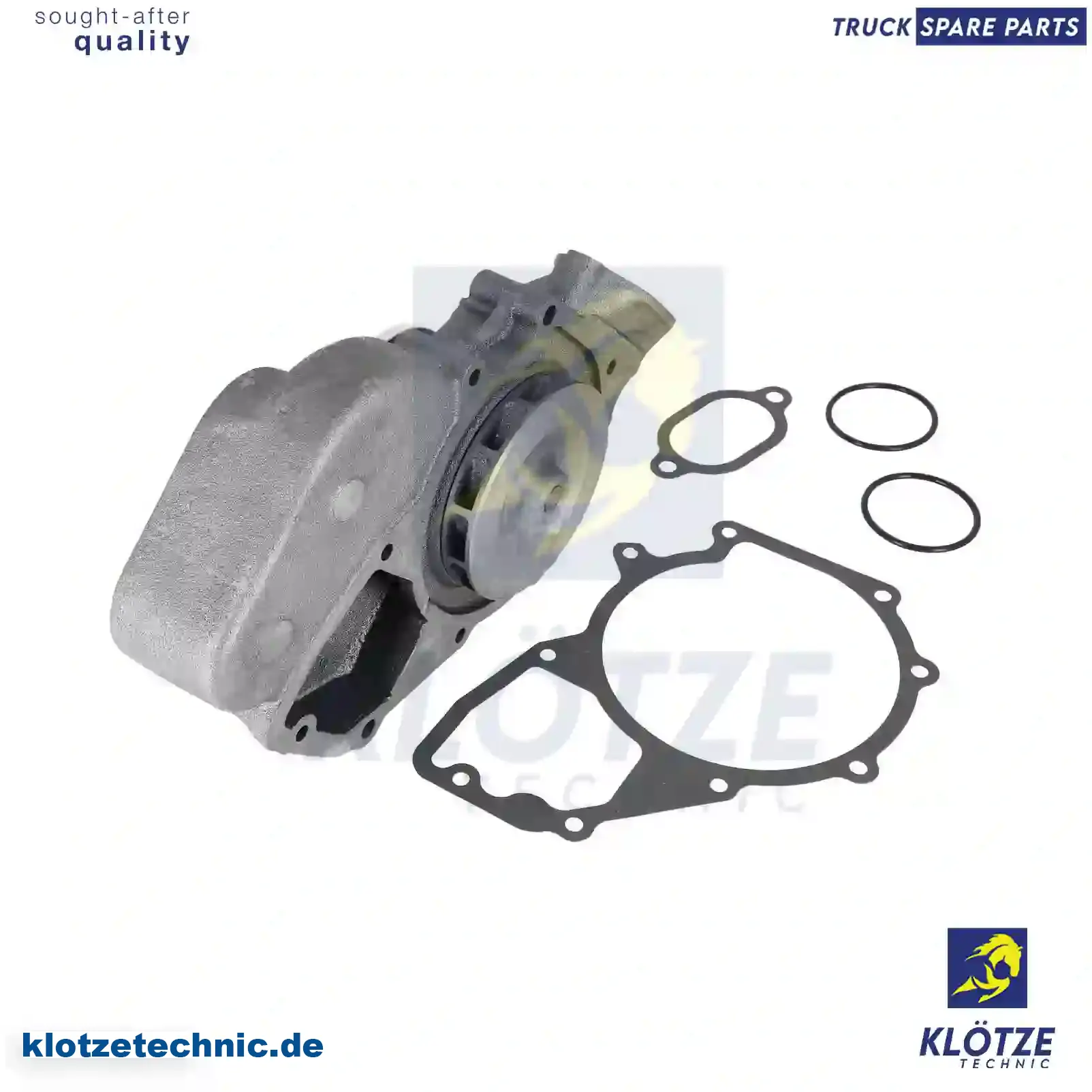 Water pump, 51065006282, 51065006384, 51065006387, 51065009282, 51065009387, 4032000601, 4032003601, 4032004401, 4032005101, 4032007101, 403200710180, 4032011201S, 4032011801, 4412000101, 4412000201, 441200020180, 5000286186, 8311999299, 8311999369 || Klötze Technic Automotive Air Brake Systems