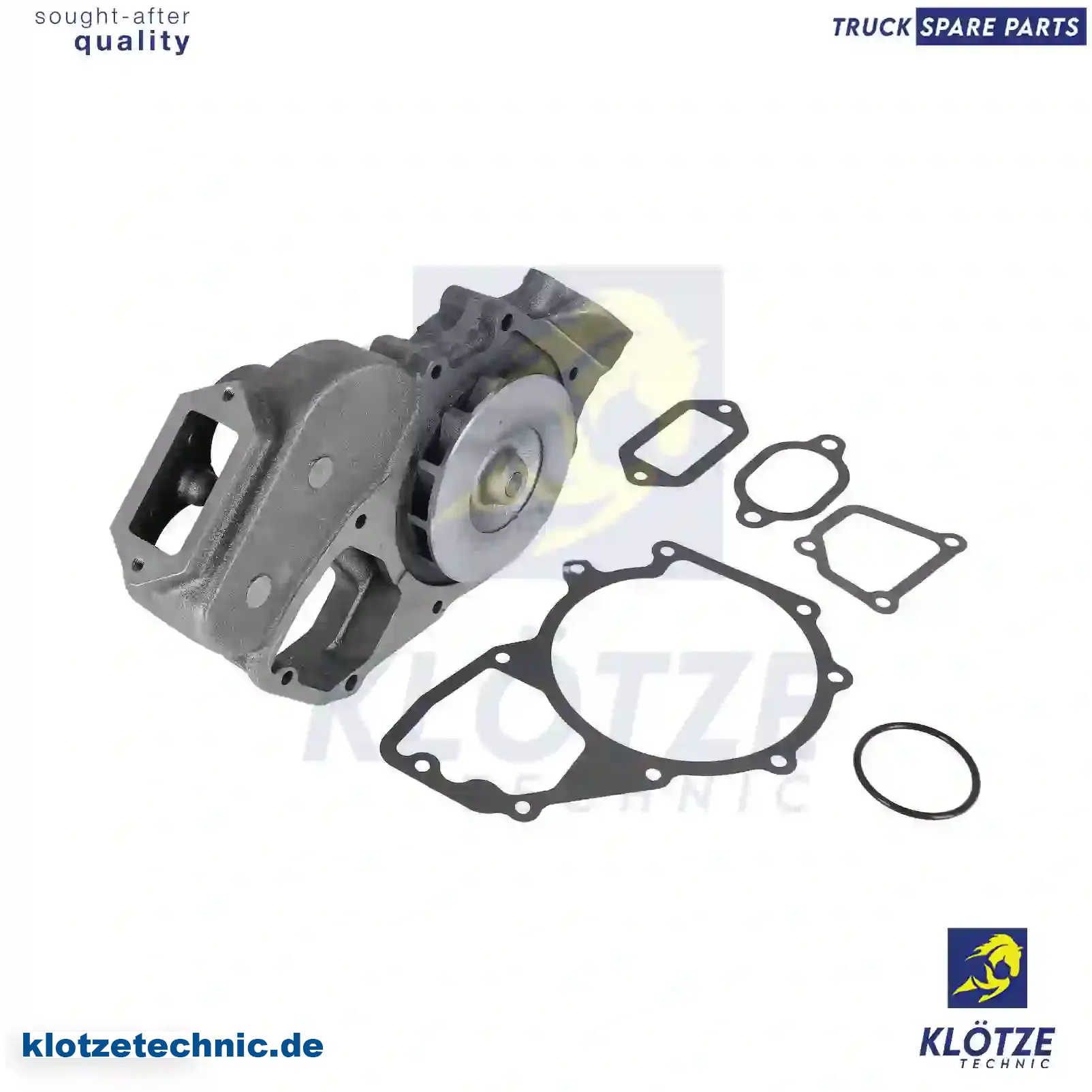 Water pump, 51065006479, 51065009479, 51065010214, 4031001701, 4032007501, 403200750180, 4222000701, 4222001201, 422200120180, 8311998992, ZG00723-0008 || Klötze Technic Automotive Air Brake Systems