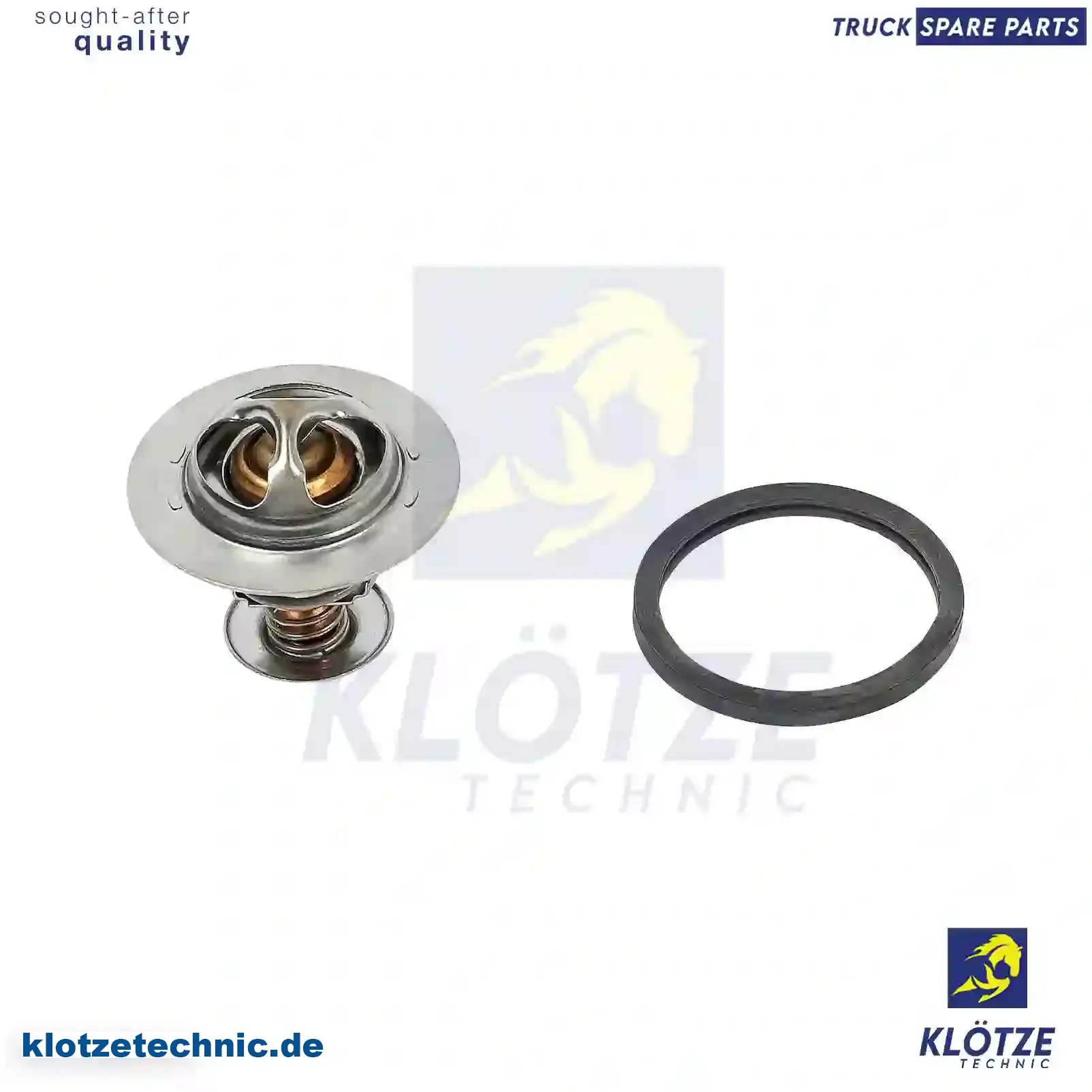Thermostat, with gasket, 133823, 9616090180, 133823 || Klötze Technic Automotive Air Brake Systems