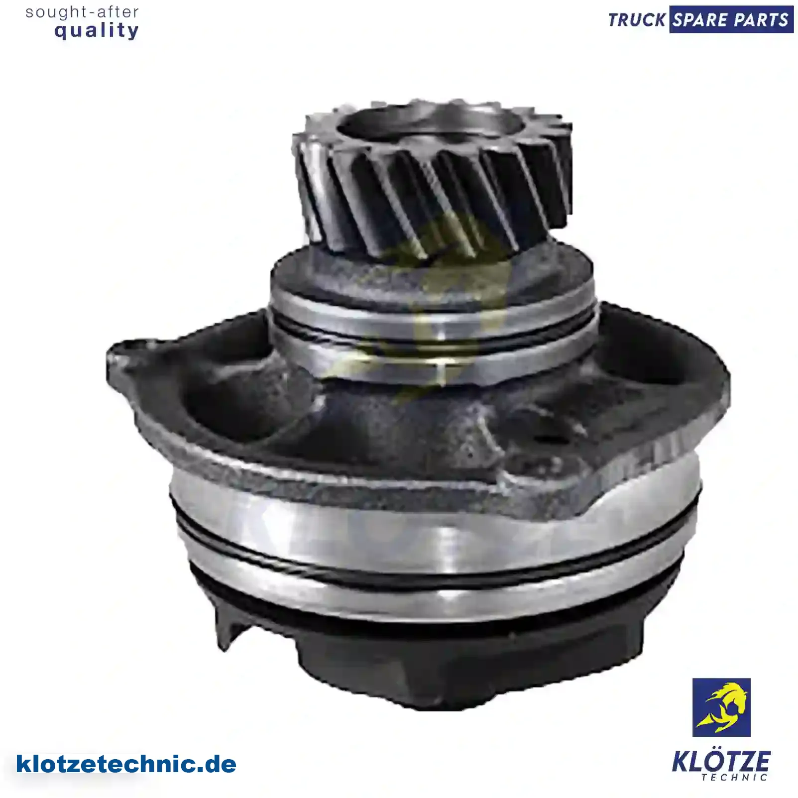 Water pump, 35018585, 500350785, 98479675, 99445447, 98447661S, 35018585, 500350783S, 500350785, 61319250S, 98447661S, 98479675, 99445447, 99453848S || Klötze Technic Automotive Air Brake Systems