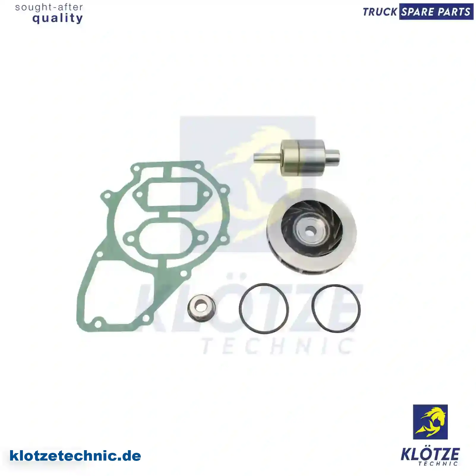 Repair kit, water pump, 4035865220, 4035865320, 4222000104, 4222000304, 4222000604, 4232000004, 4232000104, 4235860120, 4412000004, 5000282215 || Klötze Technic Automotive Air Brake Systems