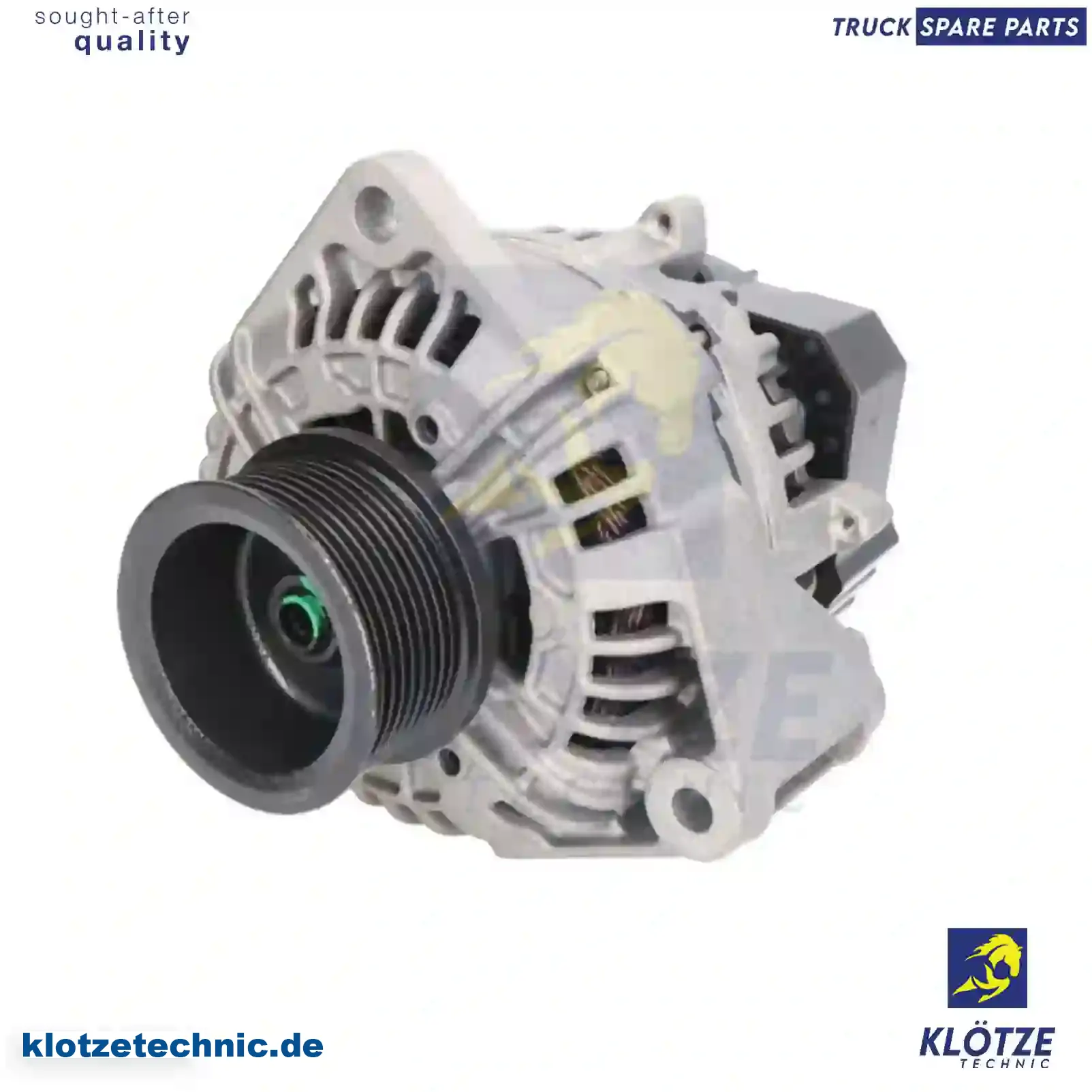 Alternator 0001504750, 0101543902, 0111548202, 0121541102, 012154110226, 012154110280, 012154110285, 0121544002, 0121544202, 0121544302, 012154430280, 0121544402, 0121546702, 012154670280, 013154290280, 0131547902, 013154790280, 0131548702, 0141544902, 01, 0001504750, 0101543902, 0111548202, 0121541102, 012154110226, 012154110280, 012154110285, 0121544002, 0121544202, 0121544302, 012154430280, 0121544402, 0121546702, 012154670280, 013154290280, 0131547902, 013154790280, 0131548702, 0141544902, 0141545002, 0141545402, 0141549502, 1544202, SE34R0121, 0131547902, 0141545402, ZG20240-0008 || Klötze Technic Spare Part | Engine, Accelerator Pedal, Camshaft, Connecting Rod, Crankcase, Crankshaft, Cylinder Head, Engine Suspension Mountings, Exhaust Manifold, Exhaust Gas Recirculation, Filter Kits, Flywheel Housing, General Overhaul Kits, Engine, Intake Manifold, Oil Cleaner, Oil Cooler, Oil Filter, Oil Pump, Oil Sump, Piston & Liner, Sensor & Switch, Timing Case, Turbocharger, Cooling System, Belt Tensioner, Coolant Filter, Coolant Pipe, Corrosion Prevention Agent, Drive, Expansion Tank, Fan, Intercooler, Monitors & Gauges, Radiator, Thermostat, V-Belt / Timing belt, Water Pump, Fuel System, Electronical Injector Unit, Feed Pump, Fuel Filter, cpl., Fuel Gauge Sender,  Fuel Line, Fuel Pump, Fuel Tank, Injection Line Kit, Injection Pump, Exhaust System, Clutch & Pedal, Gearbox, Propeller Shaft, Axles, Brake System, Hubs & Wheels, Suspension, Leaf Spring, Universal Parts / Accessories, Steering, Electrical System, Cabin