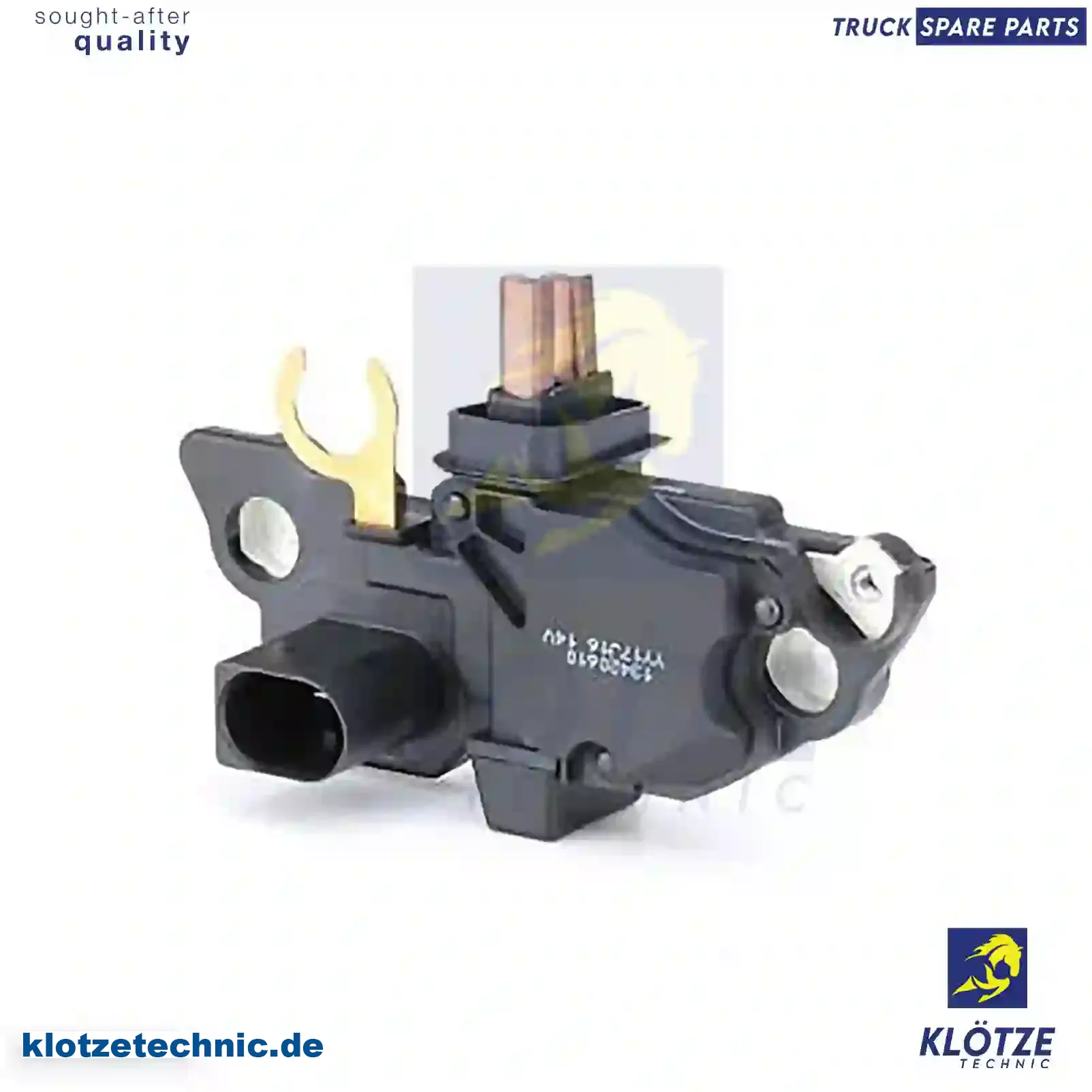 Regulator, alternator 038903803, 038903803B, 038903803E, 42559751, 77364088, 77364088, 130570, 130573, 04253814, 42533813, 42534878, 42553814, 42559751, 0001543205, 0001543705, 0001544505, 0031542406, 0031545306, 0121542702, 00004320637, 038903803E, 50018, 038903803, 038903803B, 038903803E, 42559751, 77364088, 77364088, 130570, 130573, 04253814, 42533813, 42534878, 42553814, 42559751, 0001543205, 0001543705, 0001544505, 0031542406, 0031545306, 0121542702, 00004320637, 038903803E, 5001850026, 038903803, 038903803B, 038903803E, 038903803, 038903803B, 038903803E, 038903803, 038903803B, 038903803E, 038903803EX || Klötze Technic Spare Part | Engine, Accelerator Pedal, Camshaft, Connecting Rod, Crankcase, Crankshaft, Cylinder Head, Engine Suspension Mountings, Exhaust Manifold, Exhaust Gas Recirculation, Filter Kits, Flywheel Housing, General Overhaul Kits, Engine, Intake Manifold, Oil Cleaner, Oil Cooler, Oil Filter, Oil Pump, Oil Sump, Piston & Liner, Sensor & Switch, Timing Case, Turbocharger, Cooling System, Belt Tensioner, Coolant Filter, Coolant Pipe, Corrosion Prevention Agent, Drive, Expansion Tank, Fan, Intercooler, Monitors & Gauges, Radiator, Thermostat, V-Belt / Timing belt, Water Pump, Fuel System, Electronical Injector Unit, Feed Pump, Fuel Filter, cpl., Fuel Gauge Sender,  Fuel Line, Fuel Pump, Fuel Tank, Injection Line Kit, Injection Pump, Exhaust System, Clutch & Pedal, Gearbox, Propeller Shaft, Axles, Brake System, Hubs & Wheels, Suspension, Leaf Spring, Universal Parts / Accessories, Steering, Electrical System, Cabin