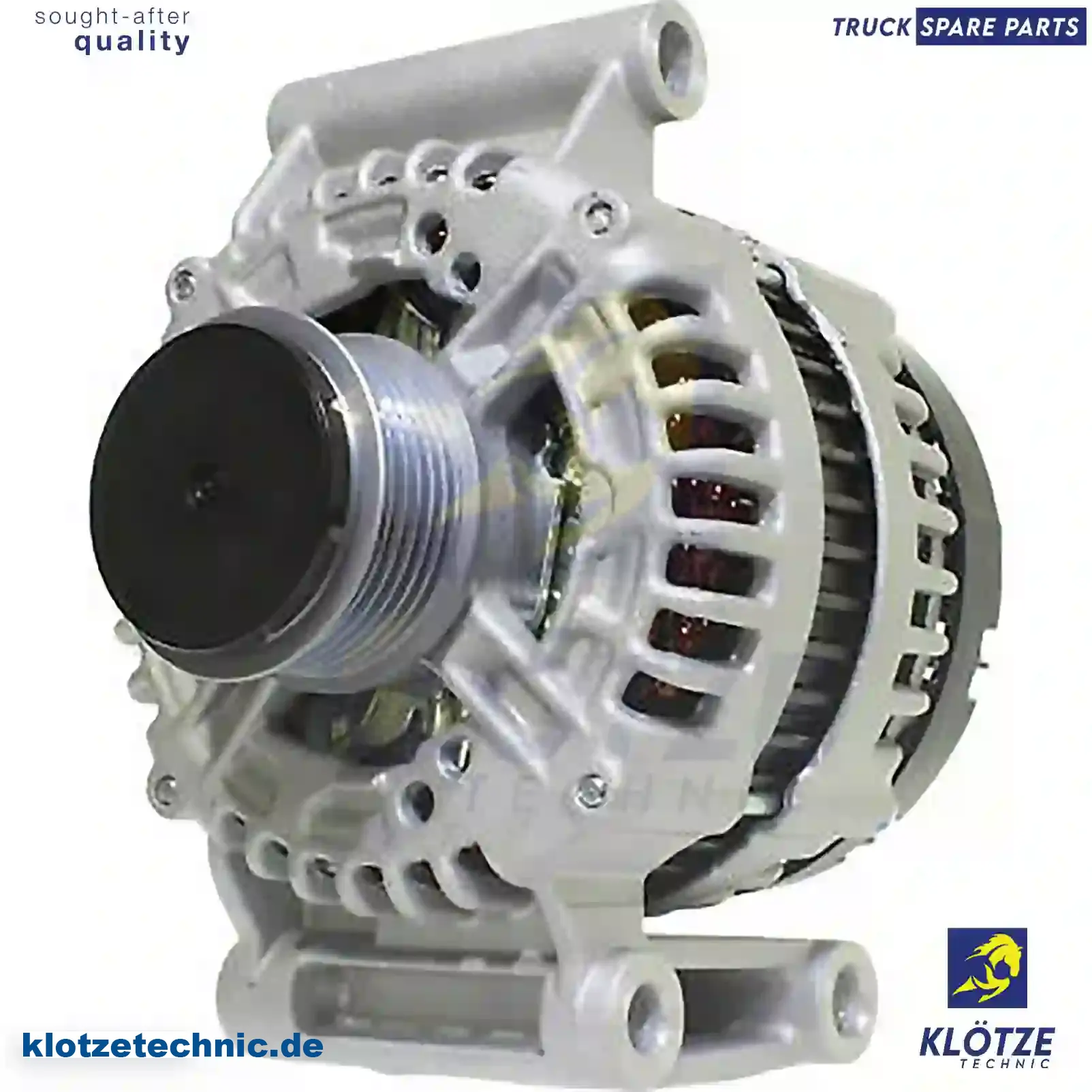 Alternator 9674987580, 1745661, 1797966, 1874992, CC1T-10300-BA, CC1T-10300-BB, CC1T-10300-BC, CC1T-10300-BD, 9674987580, 9674987580, 1745661, 1797966, 1874992, CC1T-10300-BA, CC1T-10300-BB, CC1T-10300-BC, CC1T-10300-BD, 9674987580 || Klötze Technic Spare Part | Engine, Accelerator Pedal, Camshaft, Connecting Rod, Crankcase, Crankshaft, Cylinder Head, Engine Suspension Mountings, Exhaust Manifold, Exhaust Gas Recirculation, Filter Kits, Flywheel Housing, General Overhaul Kits, Engine, Intake Manifold, Oil Cleaner, Oil Cooler, Oil Filter, Oil Pump, Oil Sump, Piston & Liner, Sensor & Switch, Timing Case, Turbocharger, Cooling System, Belt Tensioner, Coolant Filter, Coolant Pipe, Corrosion Prevention Agent, Drive, Expansion Tank, Fan, Intercooler, Monitors & Gauges, Radiator, Thermostat, V-Belt / Timing belt, Water Pump, Fuel System, Electronical Injector Unit, Feed Pump, Fuel Filter, cpl., Fuel Gauge Sender,  Fuel Line, Fuel Pump, Fuel Tank, Injection Line Kit, Injection Pump, Exhaust System, Clutch & Pedal, Gearbox, Propeller Shaft, Axles, Brake System, Hubs & Wheels, Suspension, Leaf Spring, Universal Parts / Accessories, Steering, Electrical System, Cabin
