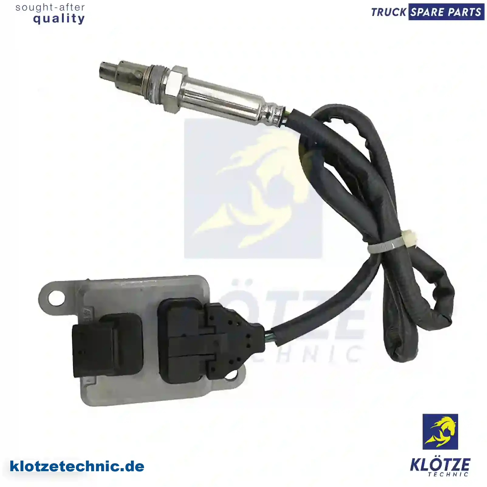 NOx Sensor 7421984358, 7422219283, 7422827993, 20751663, 20873117, 20873395, 21244501, 21387788, 21473997, 21567736, 21984358, 22219283, 22315990, 22827993, ZG10056-0008, 7421984358, 7422219283, 7422827993, 20751663, 20873117, 20873395, 21244501, 21387788, 21473997, 21567736, 21984358, 22219283, 22315990, 22827993, ZG10056-0008 || Klötze Technic Spare Part | Engine, Accelerator Pedal, Camshaft, Connecting Rod, Crankcase, Crankshaft, Cylinder Head, Engine Suspension Mountings, Exhaust Manifold, Exhaust Gas Recirculation, Filter Kits, Flywheel Housing, General Overhaul Kits, Engine, Intake Manifold, Oil Cleaner, Oil Cooler, Oil Filter, Oil Pump, Oil Sump, Piston & Liner, Sensor & Switch, Timing Case, Turbocharger, Cooling System, Belt Tensioner, Coolant Filter, Coolant Pipe, Corrosion Prevention Agent, Drive, Expansion Tank, Fan, Intercooler, Monitors & Gauges, Radiator, Thermostat, V-Belt / Timing belt, Water Pump, Fuel System, Electronical Injector Unit, Feed Pump, Fuel Filter, cpl., Fuel Gauge Sender, Fuel Line, Fuel Pump, Fuel Tank, Injection Line Kit, Injection Pump, Exhaust System, Clutch & Pedal, Gearbox, Propeller Shaft, Axles, Brake System, Hubs & Wheels, Suspension, Leaf Spring, Universal Parts / Accessories, Steering, Electrical System, Cabin