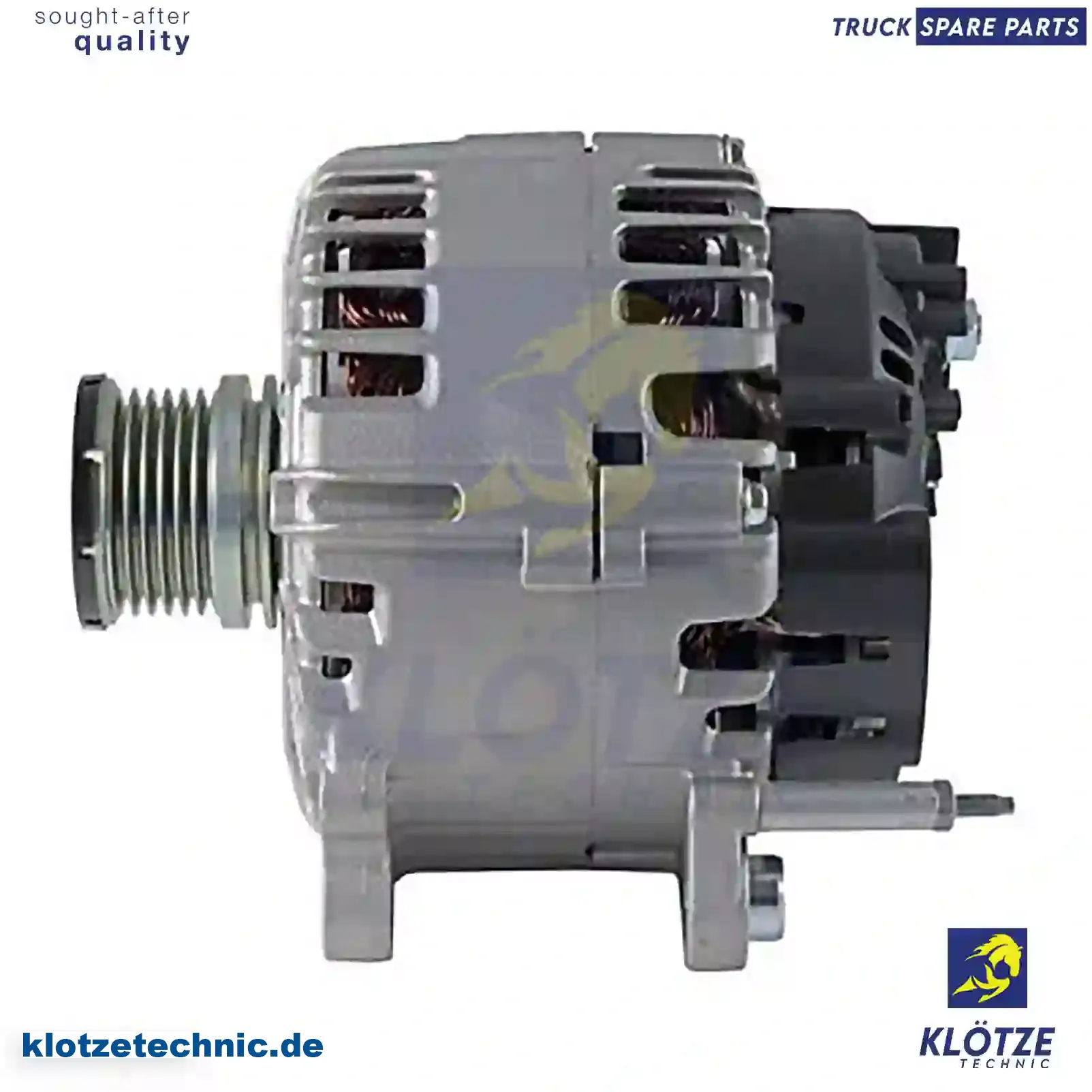 Alternator 03G903016L, 03L903023M, 03L903023N, 03L903024E, 03L903024L, 65261016004, 65261016005, 03G903016L, 03L903023M, 03L903023N, 03L903024E, 03L903024L, 03G903016L, 03G903016LX, 03L903023M, 03L903023MX, 03L903023N, 03L903023NX, 03L903024E, 03L903024L,, 03G903016L, 03L903023M, 03L903023N, 03L903024E, 03L903024L, 65261016004, 65261016005, 03G903016L, 03L903023M, 03L903023N, 03L903024E, 03L903024L, 03G903016L, 03G903016LX, 03L903023M, 03L903023MX, 03L903023N, 03L903023NX, 03L903024E, 03L903024L, 03L903024LX, 03L903024N, 03L903024NX, 04L903024A || Klötze Technic Spare Part | Engine, Accelerator Pedal, Camshaft, Connecting Rod, Crankcase, Crankshaft, Cylinder Head, Engine Suspension Mountings, Exhaust Manifold, Exhaust Gas Recirculation, Filter Kits, Flywheel Housing, General Overhaul Kits, Engine, Intake Manifold, Oil Cleaner, Oil Cooler, Oil Filter, Oil Pump, Oil Sump, Piston & Liner, Sensor & Switch, Timing Case, Turbocharger, Cooling System, Belt Tensioner, Coolant Filter, Coolant Pipe, Corrosion Prevention Agent, Drive, Expansion Tank, Fan, Intercooler, Monitors & Gauges, Radiator, Thermostat, V-Belt / Timing belt, Water Pump, Fuel System, Electronical Injector Unit, Feed Pump, Fuel Filter, cpl., Fuel Gauge Sender,  Fuel Line, Fuel Pump, Fuel Tank, Injection Line Kit, Injection Pump, Exhaust System, Clutch & Pedal, Gearbox, Propeller Shaft, Axles, Brake System, Hubs & Wheels, Suspension, Leaf Spring, Universal Parts / Accessories, Steering, Electrical System, Cabin