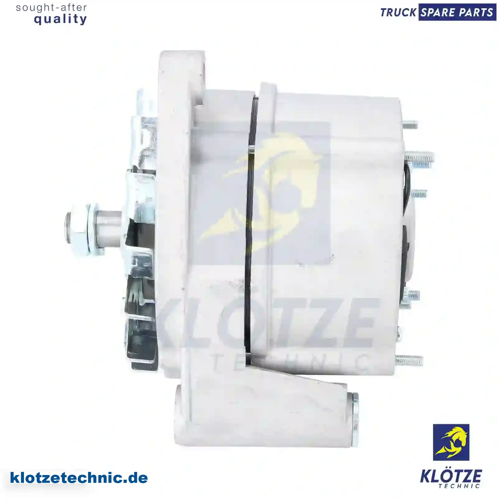 Alternator 1516524, 1702117, SA707, 51261017145, 51261017157, 51261017186, 51261017206, 51261019206, 0051542902, 0051543302, 0051545202, 0051545602, 0051546002, 0061542402, 0061546102, 0071542302, 007154230280, 0071545402, 0071545802, 3661501650, 1516524, 1702117, SA707, 51261017145, 51261017157, 51261017186, 51261017206, 51261019206, 0051542902, 0051543302, 0051545202, 0051545602, 0051546002, 0061542402, 0061546102, 0071542302, 007154230280, 0071545402, 0071545802, 3661501650 || Klötze Technic Spare Part | Engine, Accelerator Pedal, Camshaft, Connecting Rod, Crankcase, Crankshaft, Cylinder Head, Engine Suspension Mountings, Exhaust Manifold, Exhaust Gas Recirculation, Filter Kits, Flywheel Housing, General Overhaul Kits, Engine, Intake Manifold, Oil Cleaner, Oil Cooler, Oil Filter, Oil Pump, Oil Sump, Piston & Liner, Sensor & Switch, Timing Case, Turbocharger, Cooling System, Belt Tensioner, Coolant Filter, Coolant Pipe, Corrosion Prevention Agent, Drive, Expansion Tank, Fan, Intercooler, Monitors & Gauges, Radiator, Thermostat, V-Belt / Timing belt, Water Pump, Fuel System, Electronical Injector Unit, Feed Pump, Fuel Filter, cpl., Fuel Gauge Sender,  Fuel Line, Fuel Pump, Fuel Tank, Injection Line Kit, Injection Pump, Exhaust System, Clutch & Pedal, Gearbox, Propeller Shaft, Axles, Brake System, Hubs & Wheels, Suspension, Leaf Spring, Universal Parts / Accessories, Steering, Electrical System, Cabin