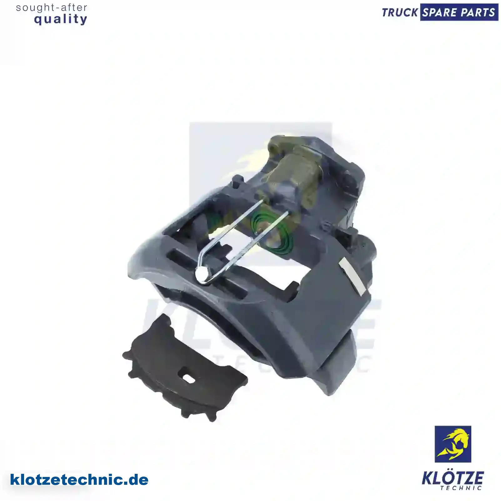 Brake caliper, right, reman. / without old core, 1440501 || Klötze Technic Spare Part | Engine, Accelerator Pedal, Camshaft, Connecting Rod, Crankcase, Crankshaft, Cylinder Head, Engine Suspension Mountings, Exhaust Manifold, Exhaust Gas Recirculation, Filter Kits, Flywheel Housing, General Overhaul Kits, Engine, Intake Manifold, Oil Cleaner, Oil Cooler, Oil Filter, Oil Pump, Oil Sump, Piston & Liner, Sensor & Switch, Timing Case, Turbocharger, Cooling System, Belt Tensioner, Coolant Filter, Coolant Pipe, Corrosion Prevention Agent, Drive, Expansion Tank, Fan, Intercooler, Monitors & Gauges, Radiator, Thermostat, V-Belt / Timing belt, Water Pump, Fuel System, Electronical Injector Unit, Feed Pump, Fuel Filter, cpl., Fuel Gauge Sender,  Fuel Line, Fuel Pump, Fuel Tank, Injection Line Kit, Injection Pump, Exhaust System, Clutch & Pedal, Gearbox, Propeller Shaft, Axles, Brake System, Hubs & Wheels, Suspension, Leaf Spring, Universal Parts / Accessories, Steering, Electrical System, Cabin