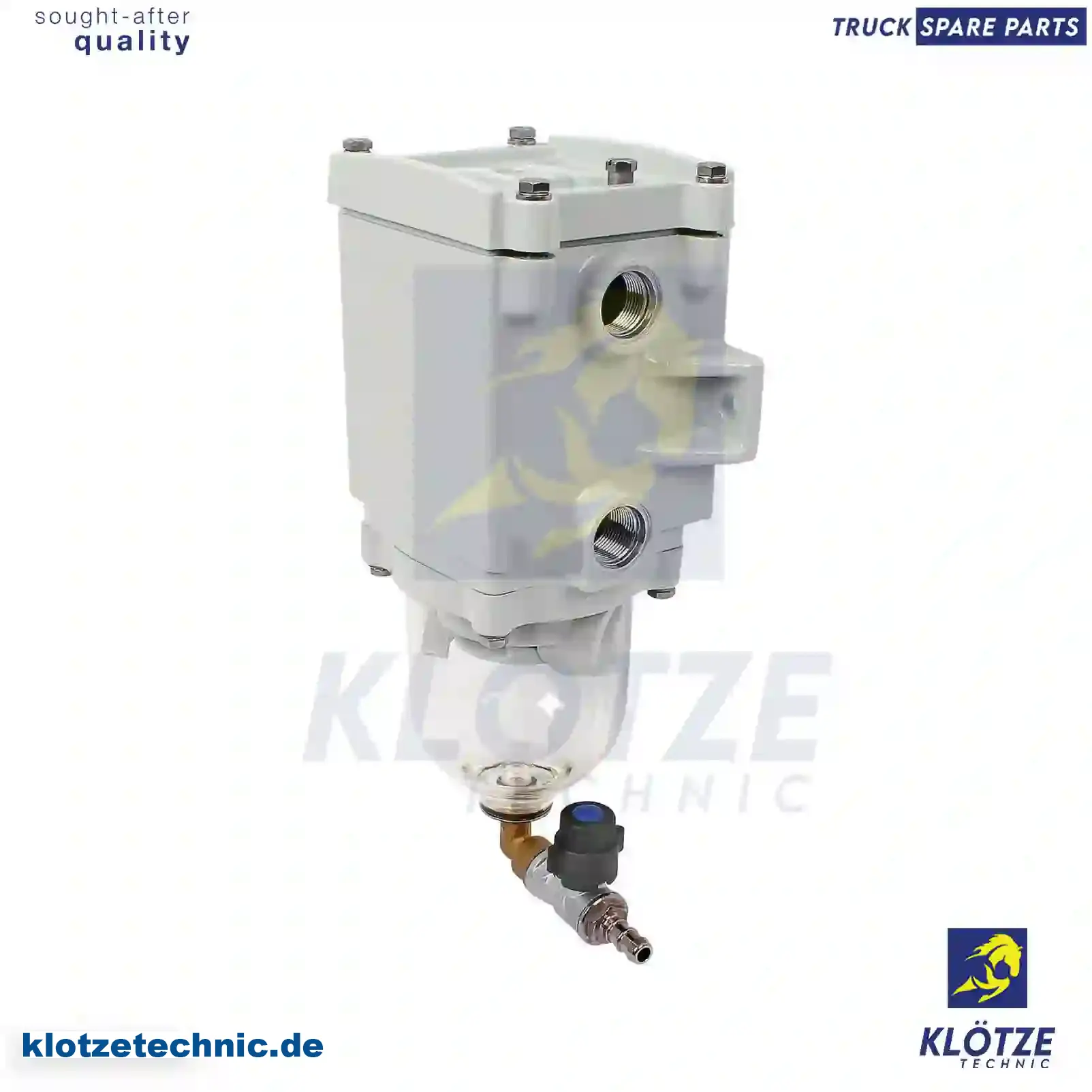 Fuel filter, water separator, 81125016085 || Klötze Technic Spare Part | Engine, Accelerator Pedal, Camshaft, Connecting Rod, Crankcase, Crankshaft, Cylinder Head, Engine Suspension Mountings, Exhaust Manifold, Exhaust Gas Recirculation, Filter Kits, Flywheel Housing, General Overhaul Kits, Engine, Intake Manifold, Oil Cleaner, Oil Cooler, Oil Filter, Oil Pump, Oil Sump, Piston & Liner, Sensor & Switch, Timing Case, Turbocharger, Cooling System, Belt Tensioner, Coolant Filter, Coolant Pipe, Corrosion Prevention Agent, Drive, Expansion Tank, Fan, Intercooler, Monitors & Gauges, Radiator, Thermostat, V-Belt / Timing belt, Water Pump, Fuel System, Electronical Injector Unit, Feed Pump, Fuel Filter, cpl., Fuel Gauge Sender,  Fuel Line, Fuel Pump, Fuel Tank, Injection Line Kit, Injection Pump, Exhaust System, Clutch & Pedal, Gearbox, Propeller Shaft, Axles, Brake System, Hubs & Wheels, Suspension, Leaf Spring, Universal Parts / Accessories, Steering, Electrical System, Cabin