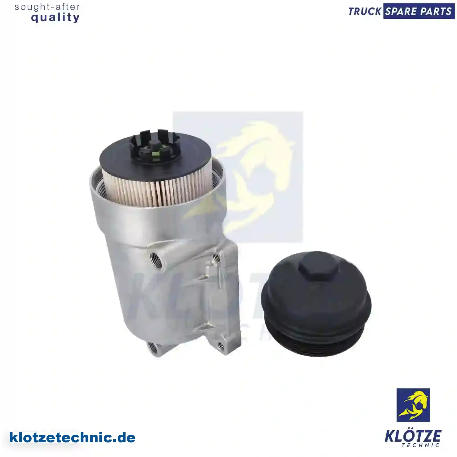 Fuel filter, complete, with filter, 5410900452, 54109 || Klötze Technic Spare Part | Engine, Accelerator Pedal, Camshaft, Connecting Rod, Crankcase, Crankshaft, Cylinder Head, Engine Suspension Mountings, Exhaust Manifold, Exhaust Gas Recirculation, Filter Kits, Flywheel Housing, General Overhaul Kits, Engine, Intake Manifold, Oil Cleaner, Oil Cooler, Oil Filter, Oil Pump, Oil Sump, Piston & Liner, Sensor & Switch, Timing Case, Turbocharger, Cooling System, Belt Tensioner, Coolant Filter, Coolant Pipe, Corrosion Prevention Agent, Drive, Expansion Tank, Fan, Intercooler, Monitors & Gauges, Radiator, Thermostat, V-Belt / Timing belt, Water Pump, Fuel System, Electronical Injector Unit, Feed Pump, Fuel Filter, cpl., Fuel Gauge Sender,  Fuel Line, Fuel Pump, Fuel Tank, Injection Line Kit, Injection Pump, Exhaust System, Clutch & Pedal, Gearbox, Propeller Shaft, Axles, Brake System, Hubs & Wheels, Suspension, Leaf Spring, Universal Parts / Accessories, Steering, Electrical System, Cabin
