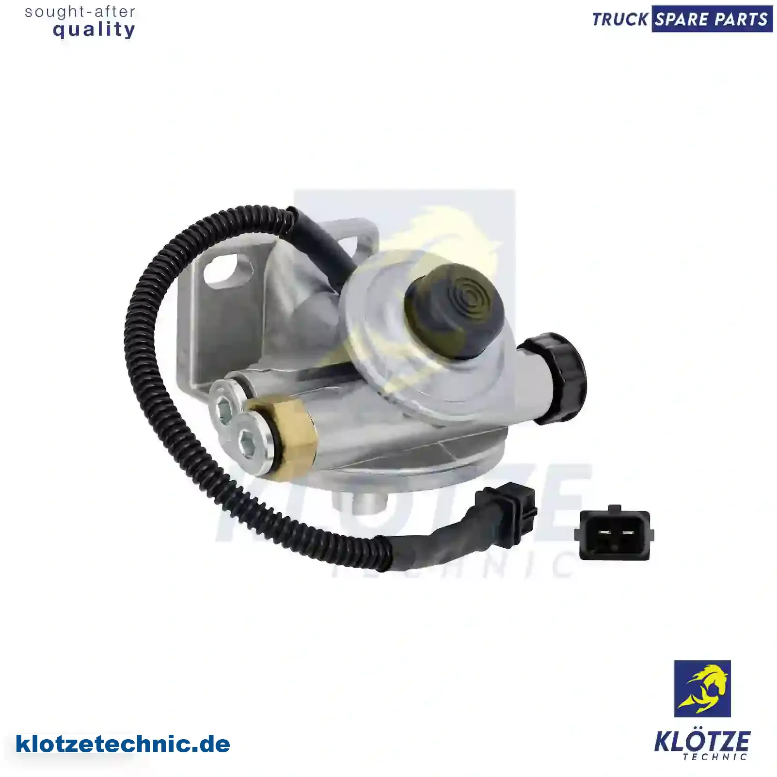 Filter head, water separator, heated, 4004770108, 0004774508, ZG10105-0008 || Klötze Technic Spare Part | Engine, Accelerator Pedal, Camshaft, Connecting Rod, Crankcase, Crankshaft, Cylinder Head, Engine Suspension Mountings, Exhaust Manifold, Exhaust Gas Recirculation, Filter Kits, Flywheel Housing, General Overhaul Kits, Engine, Intake Manifold, Oil Cleaner, Oil Cooler, Oil Filter, Oil Pump, Oil Sump, Piston & Liner, Sensor & Switch, Timing Case, Turbocharger, Cooling System, Belt Tensioner, Coolant Filter, Coolant Pipe, Corrosion Prevention Agent, Drive, Expansion Tank, Fan, Intercooler, Monitors & Gauges, Radiator, Thermostat, V-Belt / Timing belt, Water Pump, Fuel System, Electronical Injector Unit, Feed Pump, Fuel Filter, cpl., Fuel Gauge Sender,  Fuel Line, Fuel Pump, Fuel Tank, Injection Line Kit, Injection Pump, Exhaust System, Clutch & Pedal, Gearbox, Propeller Shaft, Axles, Brake System, Hubs & Wheels, Suspension, Leaf Spring, Universal Parts / Accessories, Steering, Electrical System, Cabin