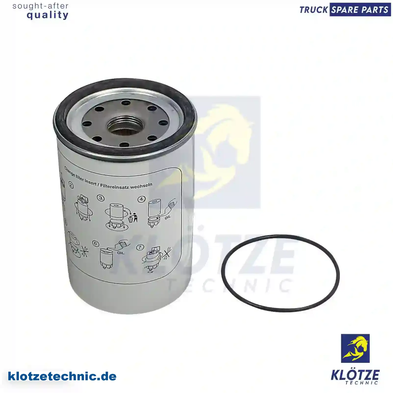 Fuel filter, water separator, 20386080, ZG10158-0008, || Klötze Technic Spare Part | Engine, Accelerator Pedal, Camshaft, Connecting Rod, Crankcase, Crankshaft, Cylinder Head, Engine Suspension Mountings, Exhaust Manifold, Exhaust Gas Recirculation, Filter Kits, Flywheel Housing, General Overhaul Kits, Engine, Intake Manifold, Oil Cleaner, Oil Cooler, Oil Filter, Oil Pump, Oil Sump, Piston & Liner, Sensor & Switch, Timing Case, Turbocharger, Cooling System, Belt Tensioner, Coolant Filter, Coolant Pipe, Corrosion Prevention Agent, Drive, Expansion Tank, Fan, Intercooler, Monitors & Gauges, Radiator, Thermostat, V-Belt / Timing belt, Water Pump, Fuel System, Electronical Injector Unit, Feed Pump, Fuel Filter, cpl., Fuel Gauge Sender,  Fuel Line, Fuel Pump, Fuel Tank, Injection Line Kit, Injection Pump, Exhaust System, Clutch & Pedal, Gearbox, Propeller Shaft, Axles, Brake System, Hubs & Wheels, Suspension, Leaf Spring, Universal Parts / Accessories, Steering, Electrical System, Cabin