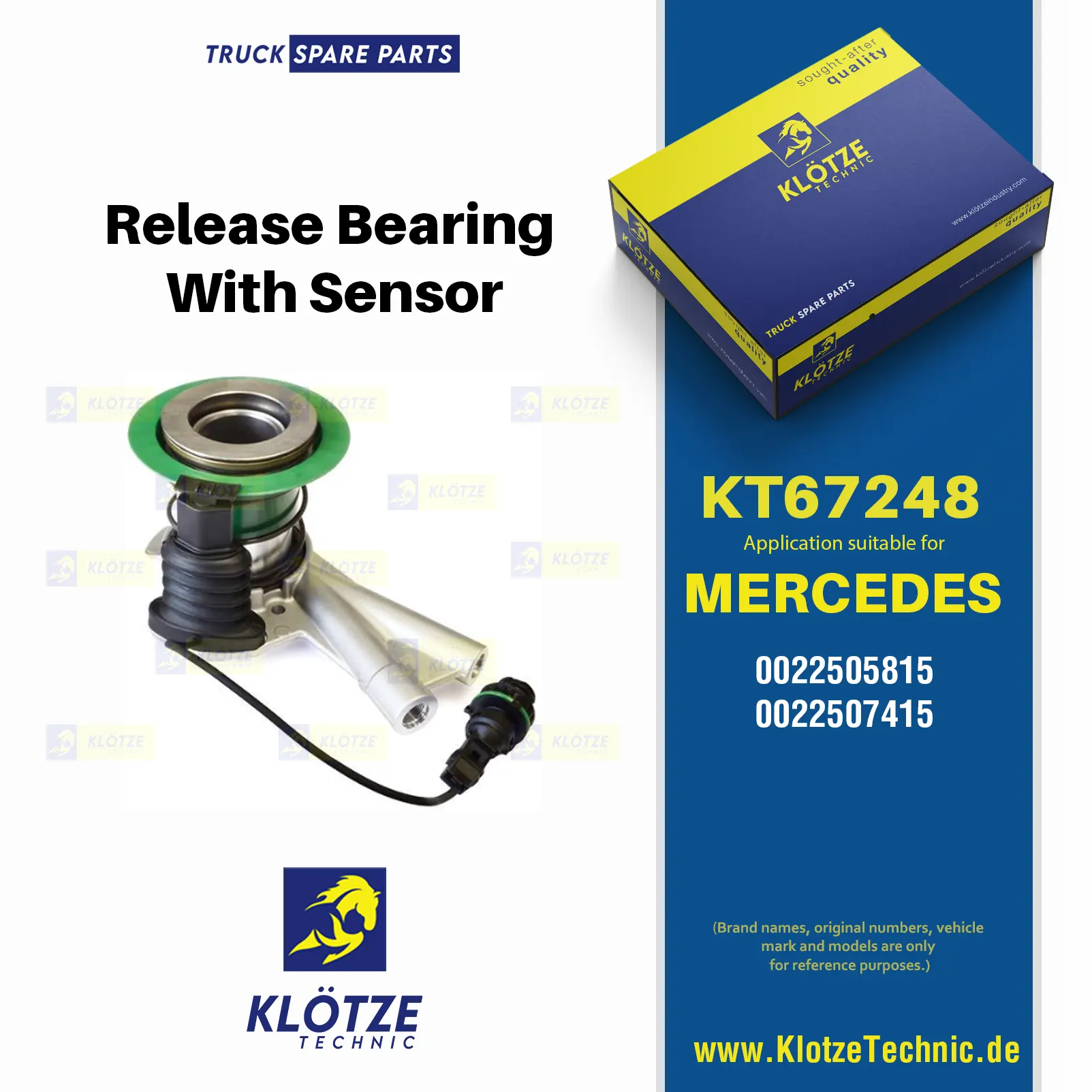 Release Bearing With Sensor,  || Klötze Technic Automotive Air Brake Systems